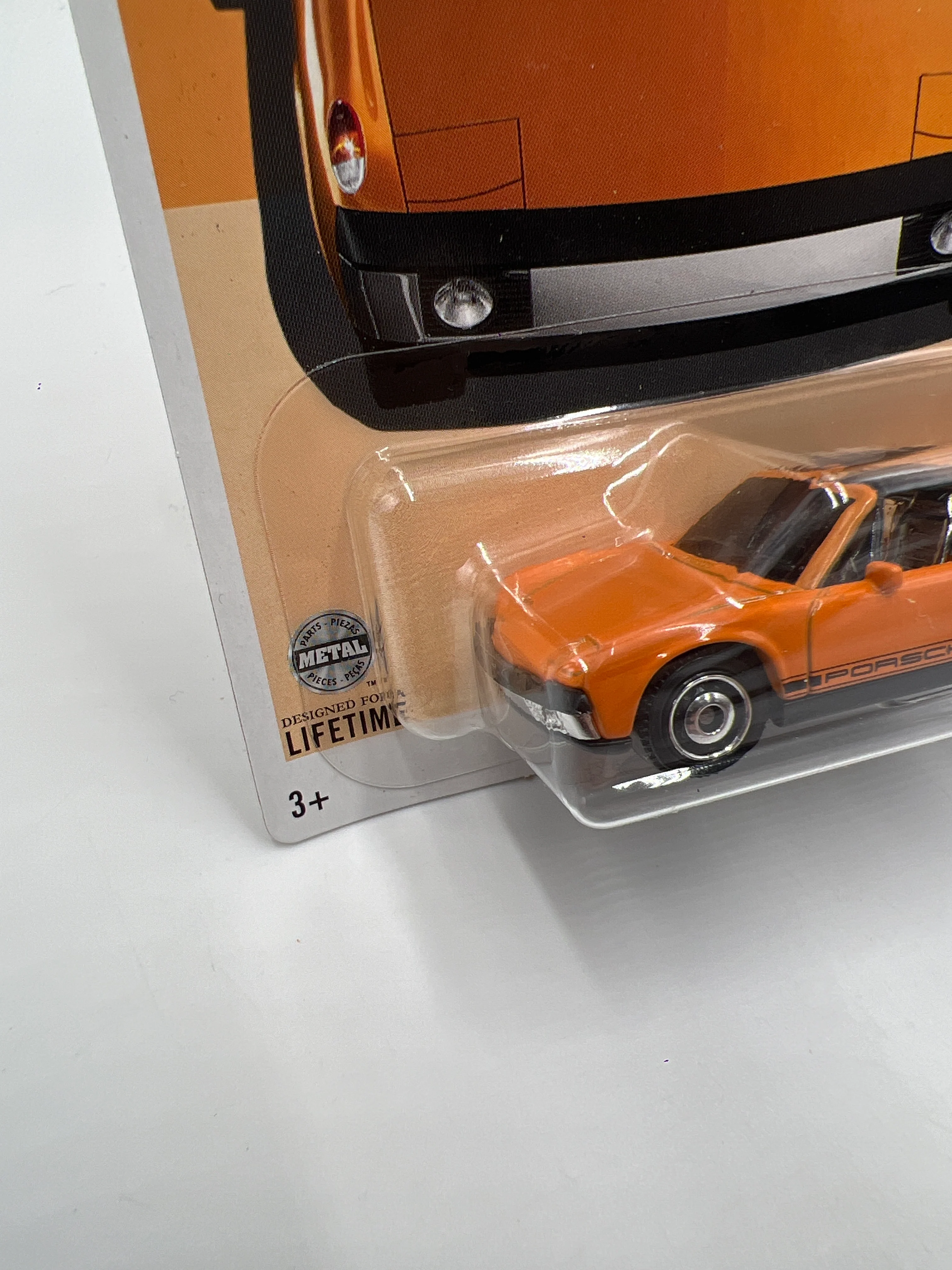 Matchbox Porsche Series #6 1971 Porsche 914 Orange - Image 4