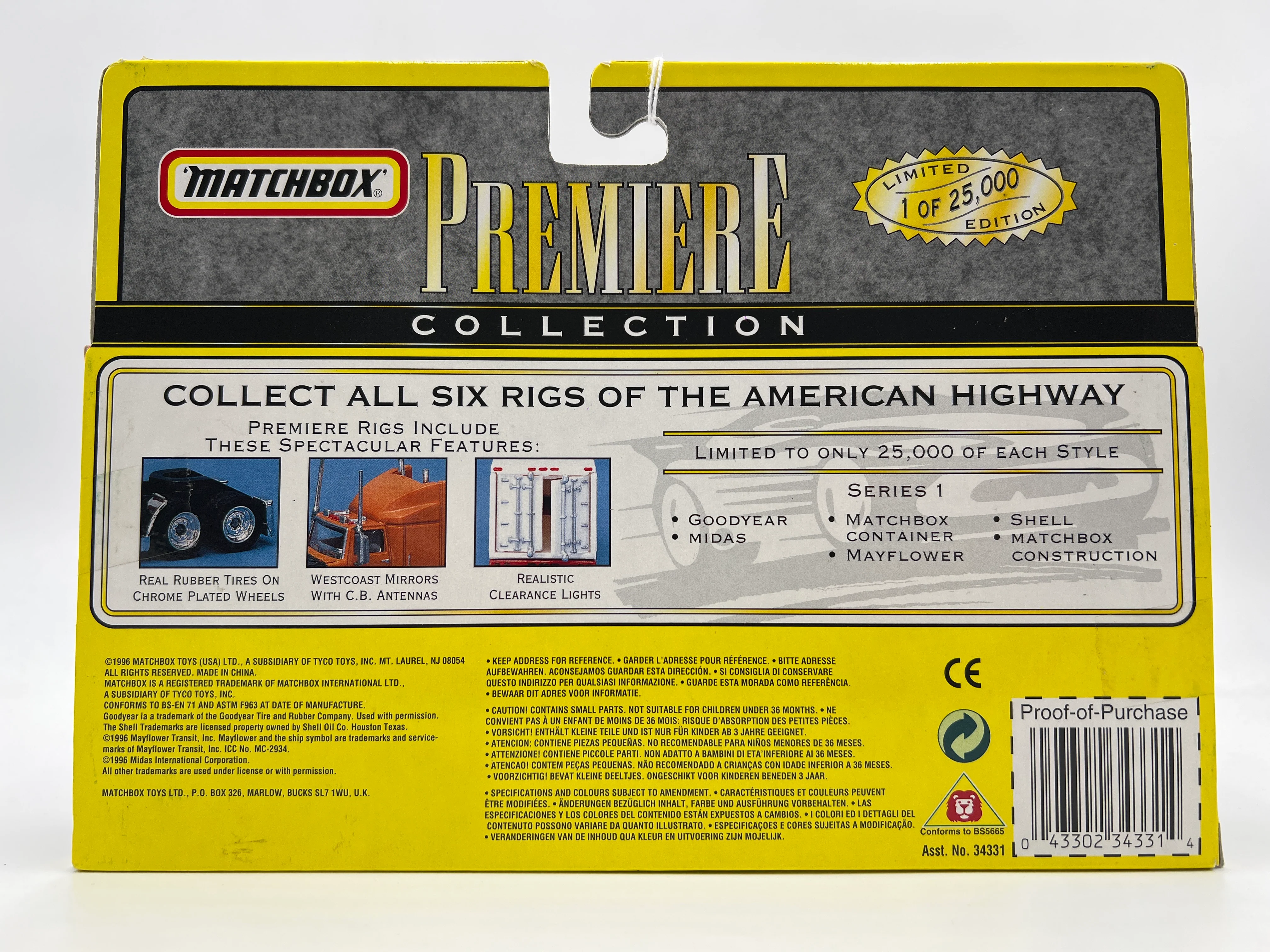 Matchbox Premiere Rigs Series 1 Kenworth C.O.E Mayflower - Image 6