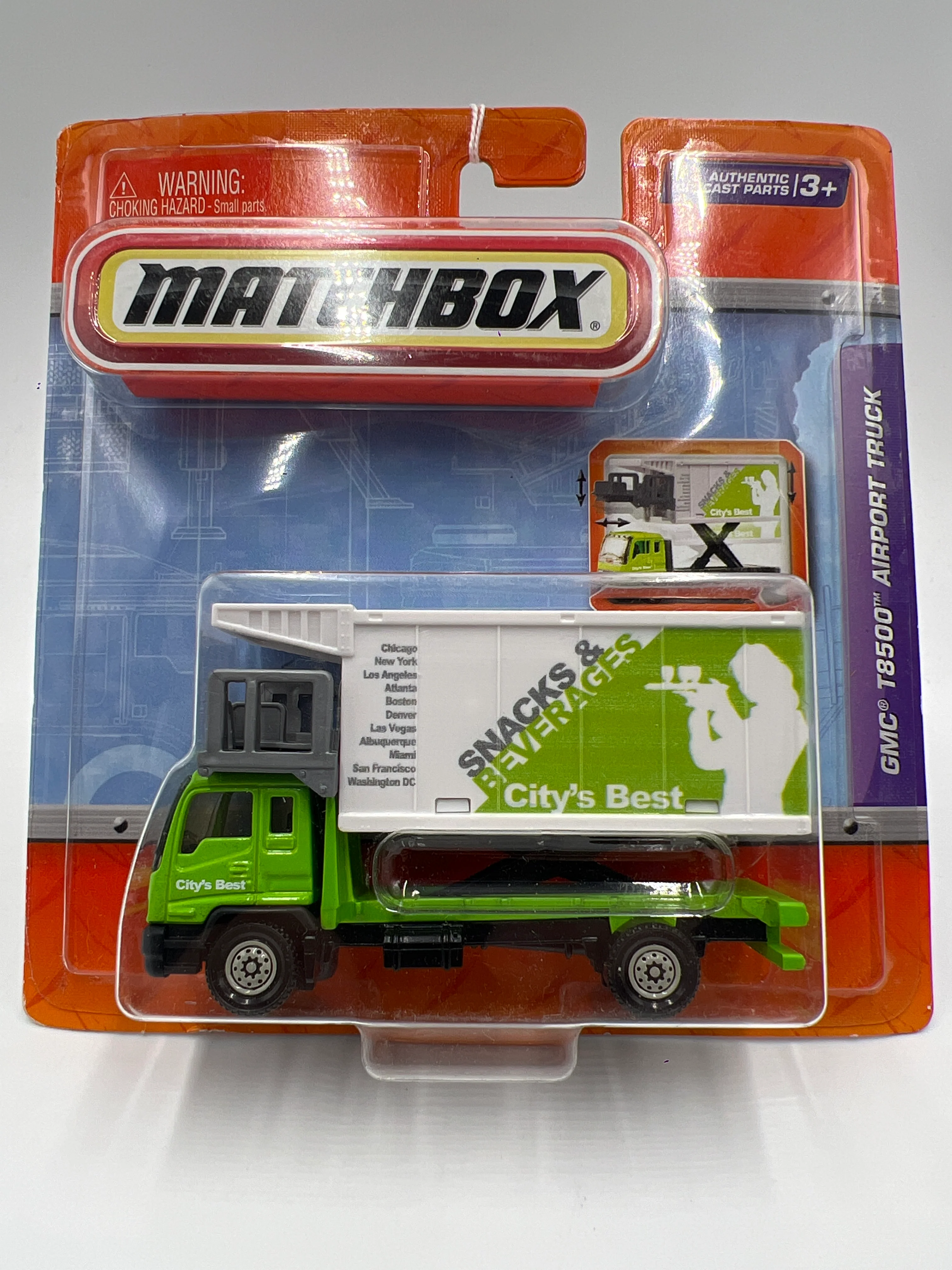 Matchbox Real Working Rigs GMC T8500 Airport Truck Green 169A - Image 2