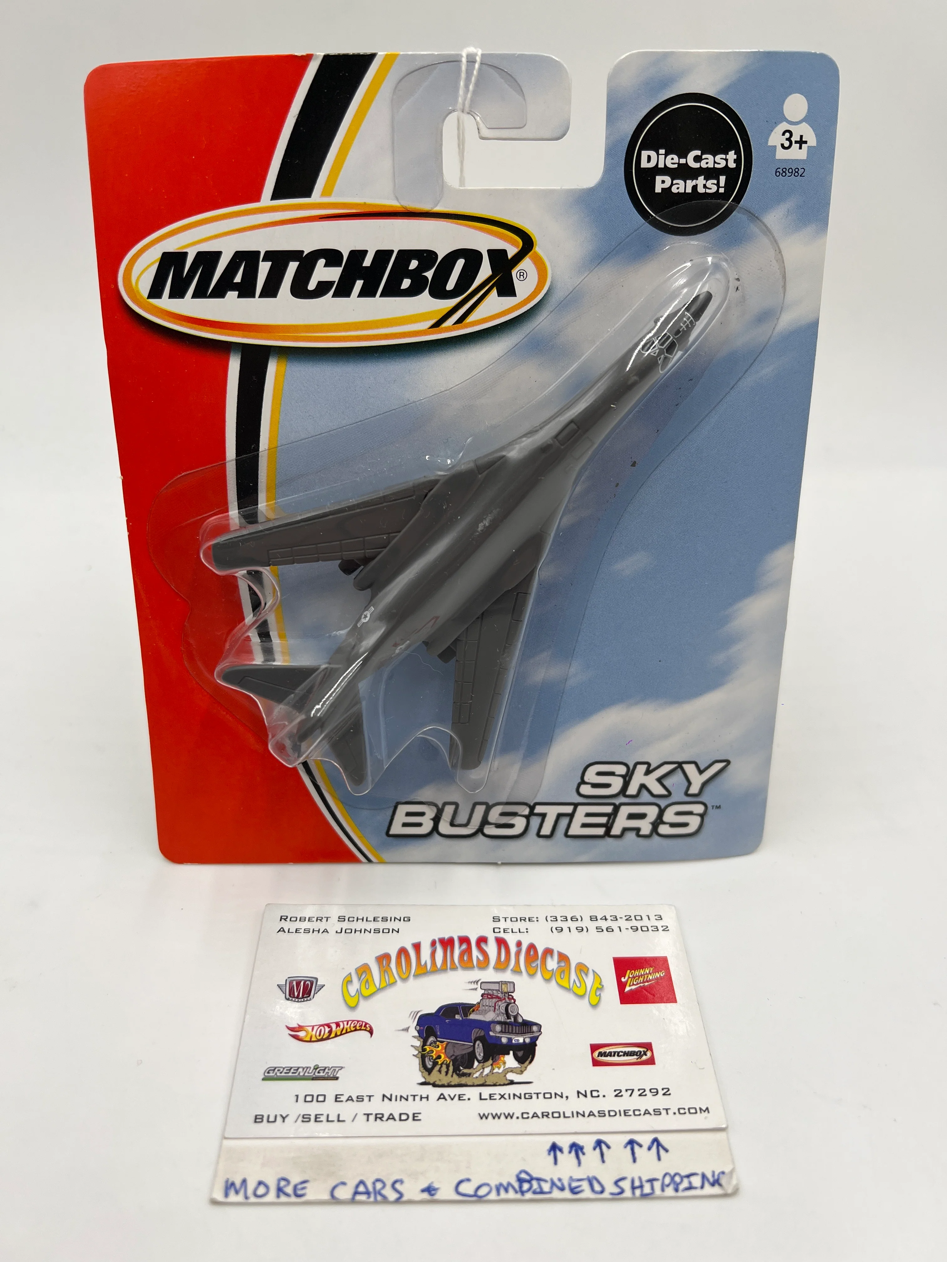 Matchbox Sky Busters B-1B Lancer Gray VHTF