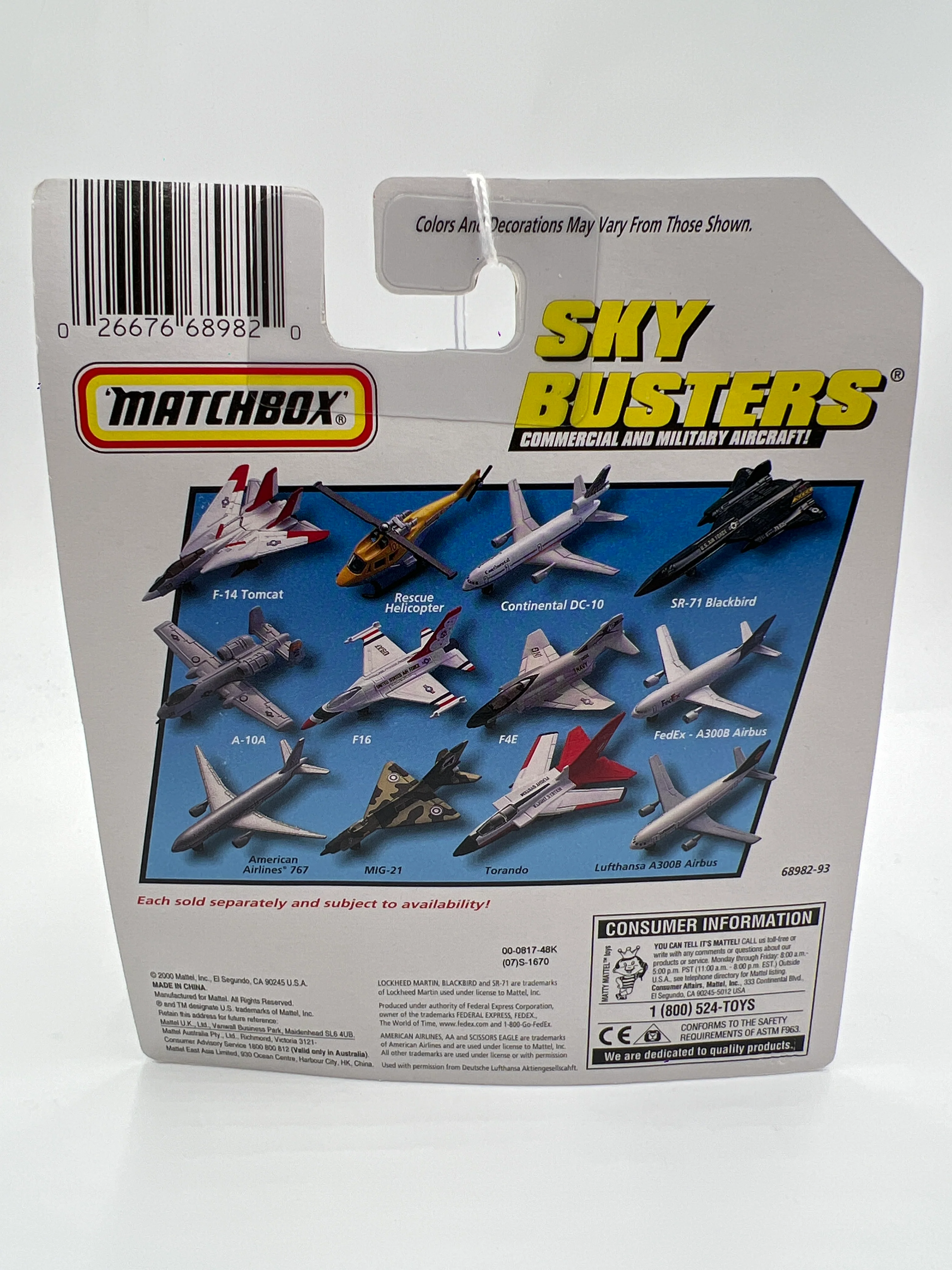 Matchbox Sky Busters A300B Airbus Lufthansa White #2 YY2 - Image 6