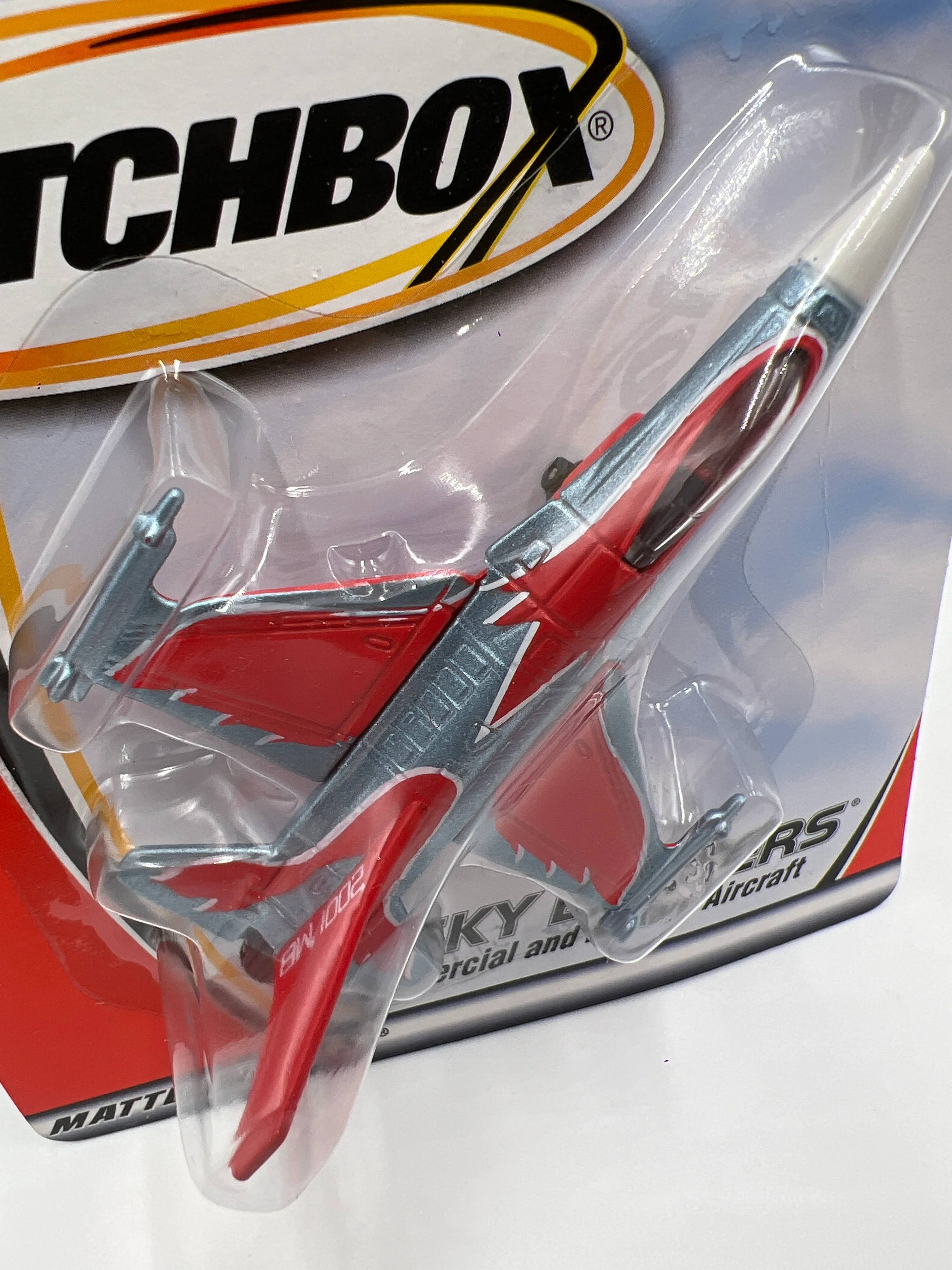 Matchbox Sky Busters F-16 Silver/Red VV8 - Image 3
