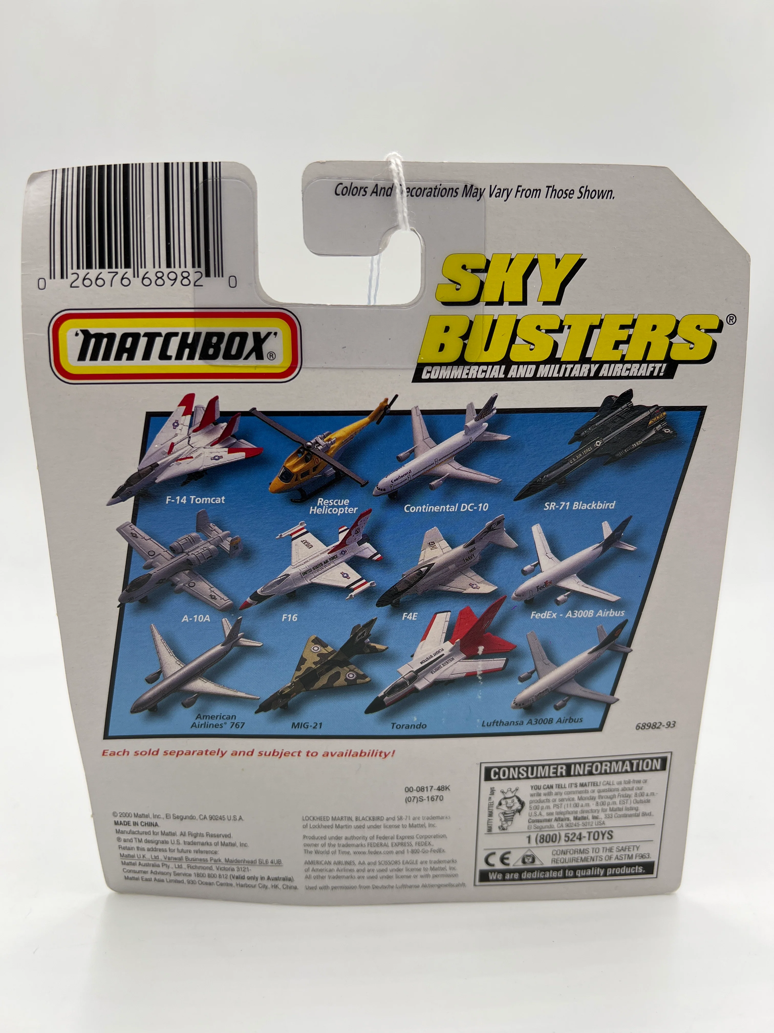Matchbox Sky Busters F-16 United States Air Force USAF #2 TT2 - Image 6