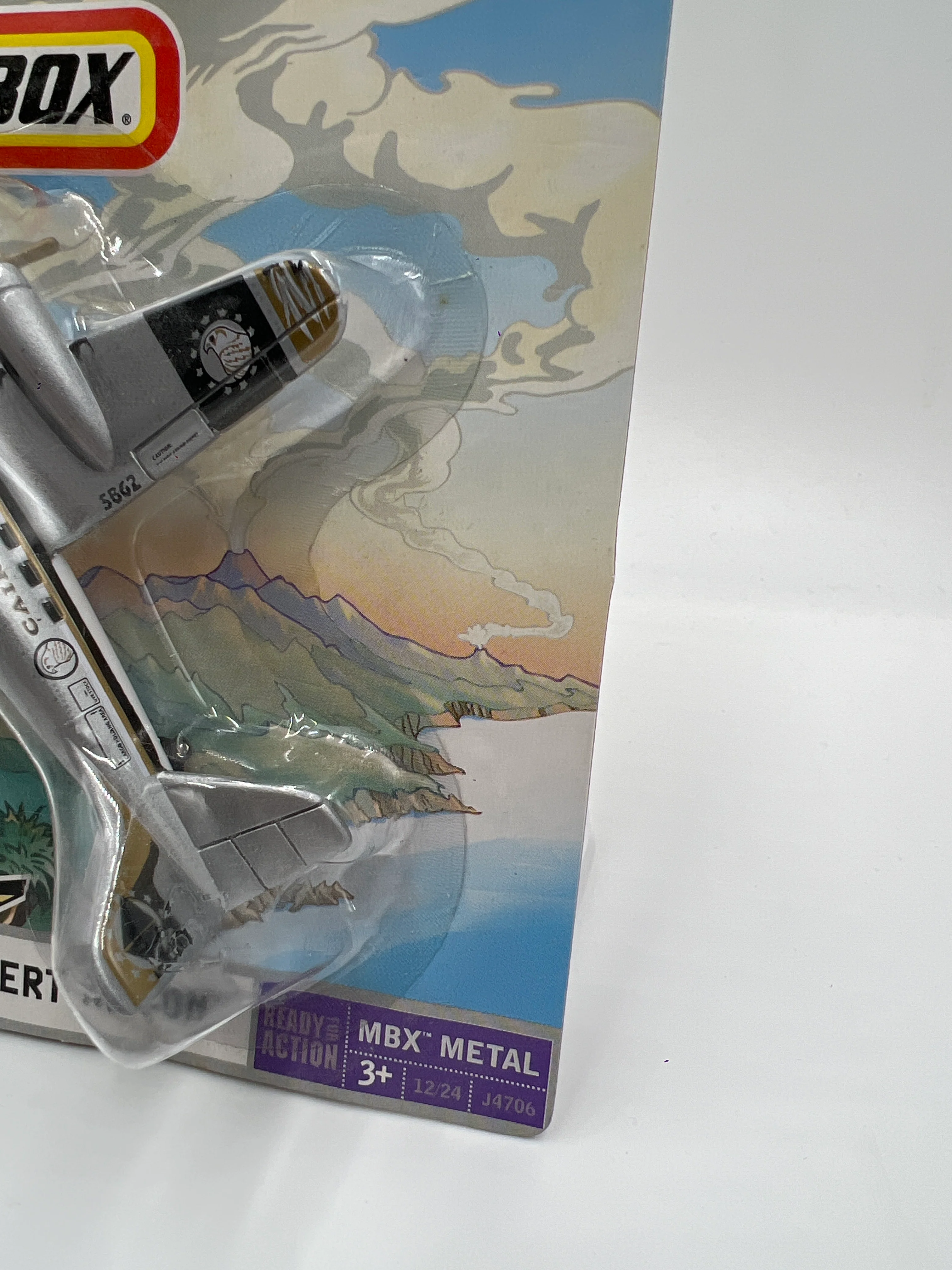 Matchbox Sky Busters MBX Metal #12 Desert Recon Silver - Image 4