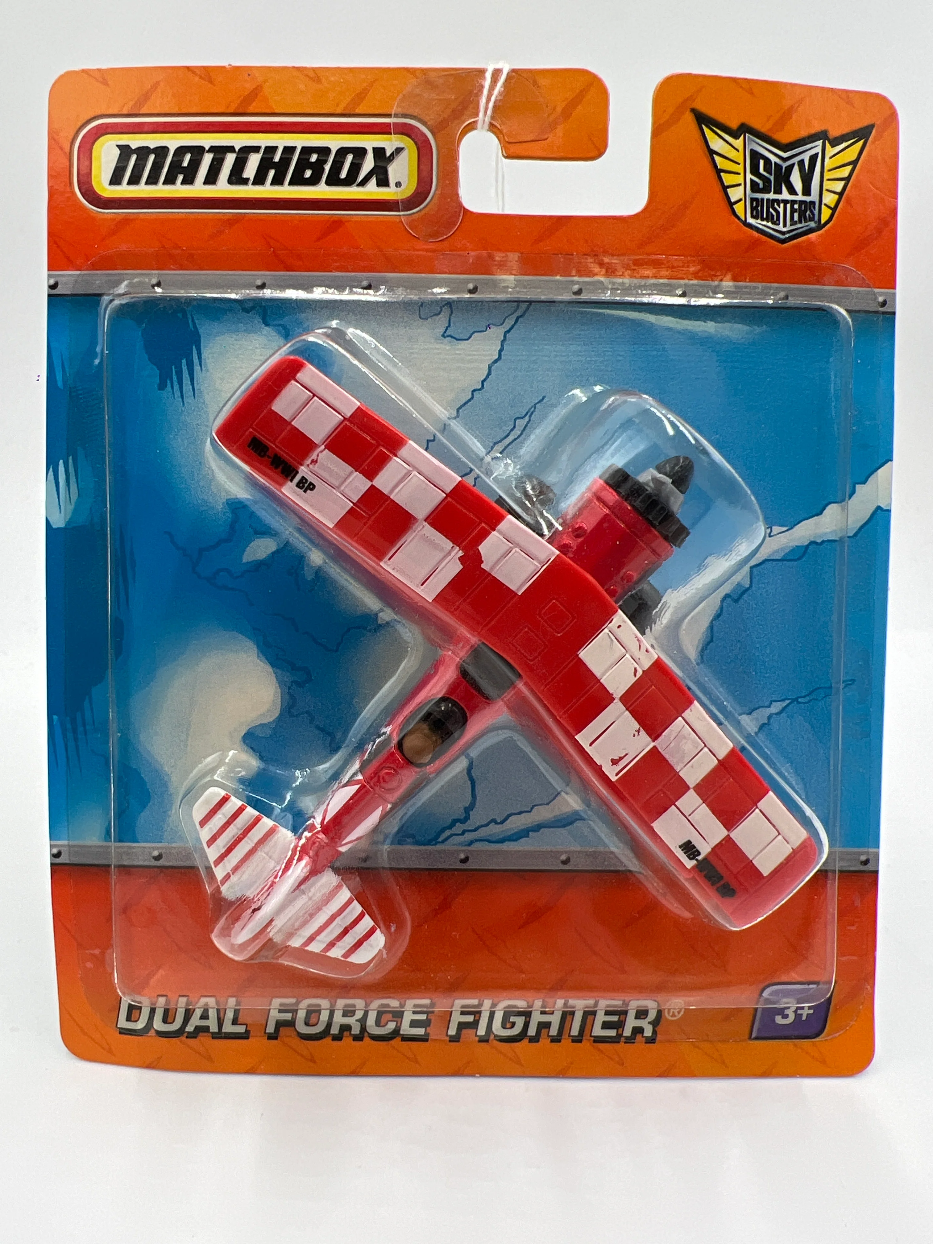 Matchbox Sky Busters Dual Force Fighter Red/White - Image 2