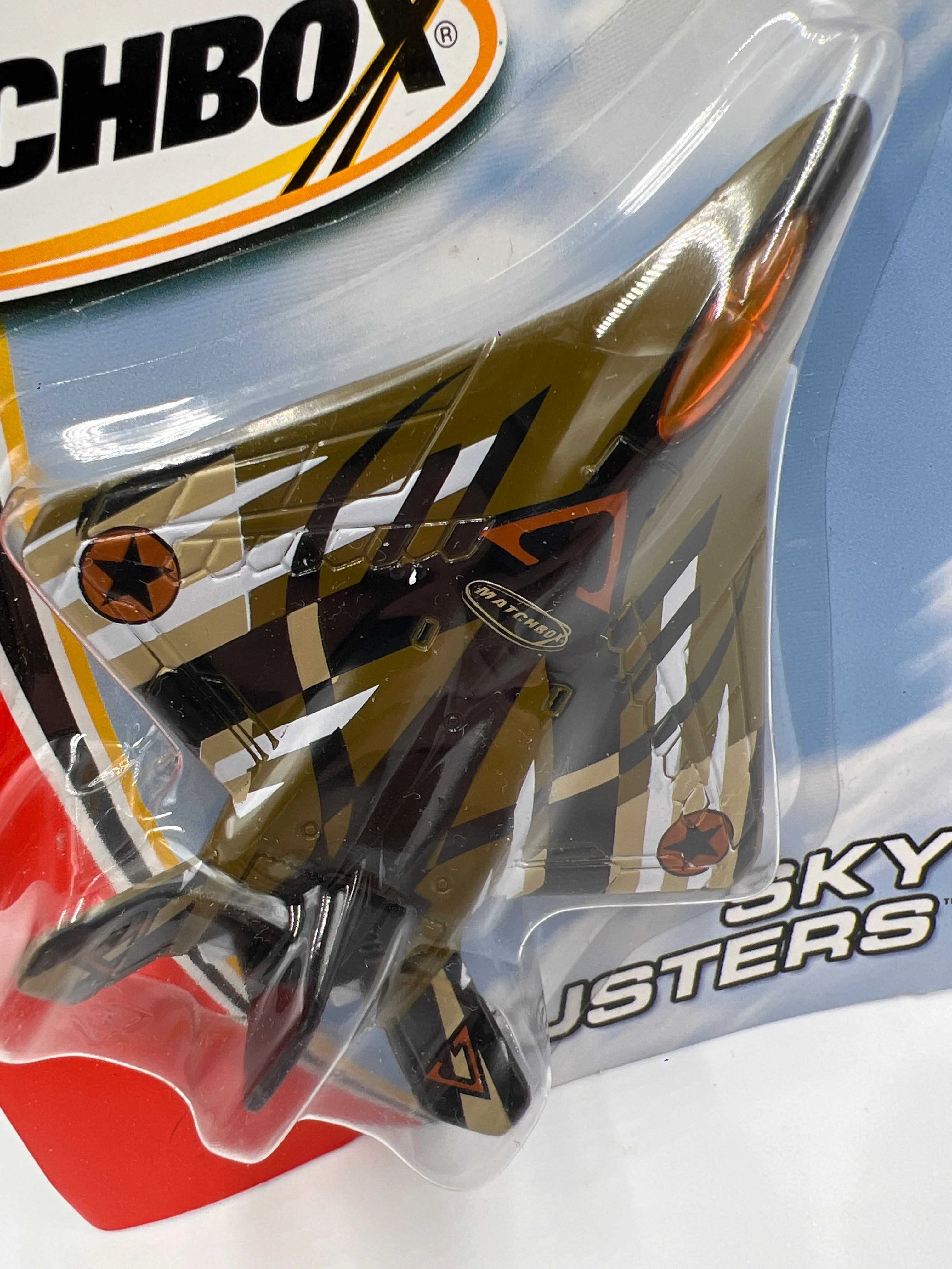 Matchbox Sky Busters Fighter Jet Brown - Image 3