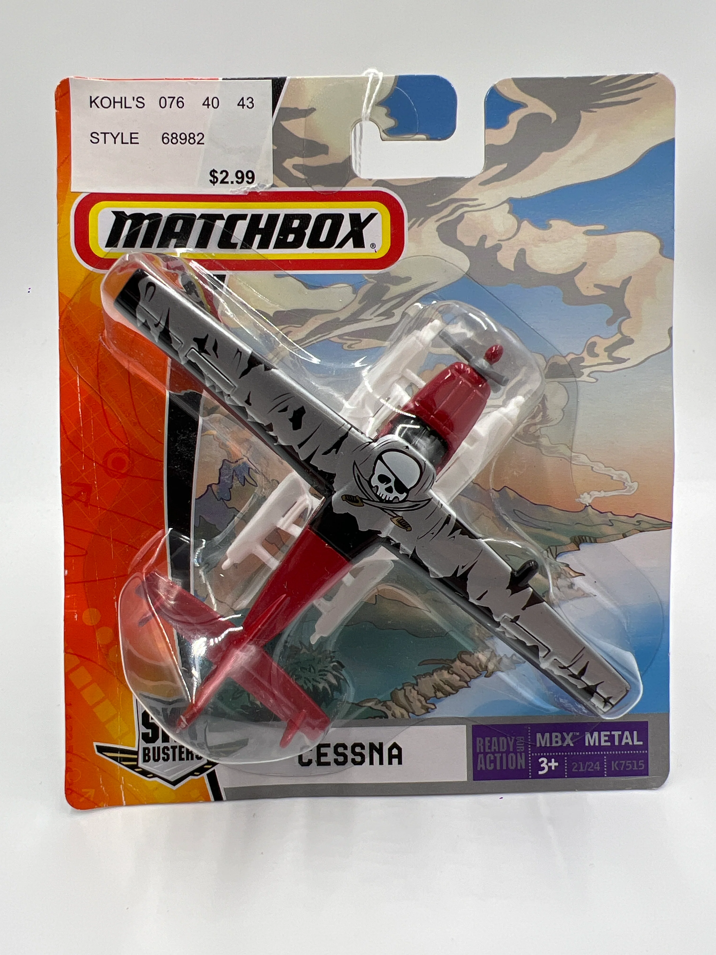 Matchbox Sky Busters MBX Metal #21 J4703 Cessna Caravan Red - Image 2