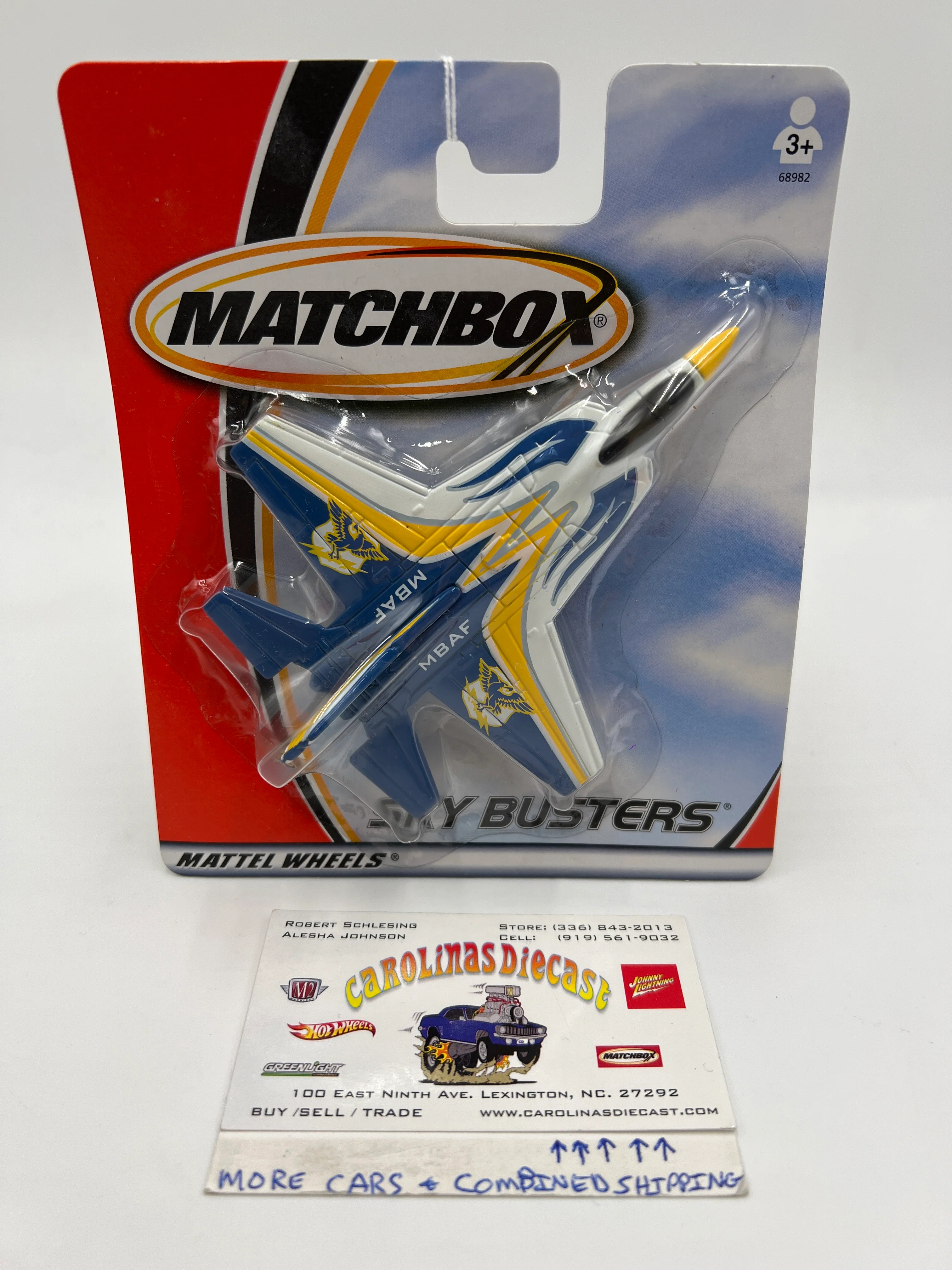 Matchbox Sky Busters Stealth Fighter MBAF Blue/White OO7