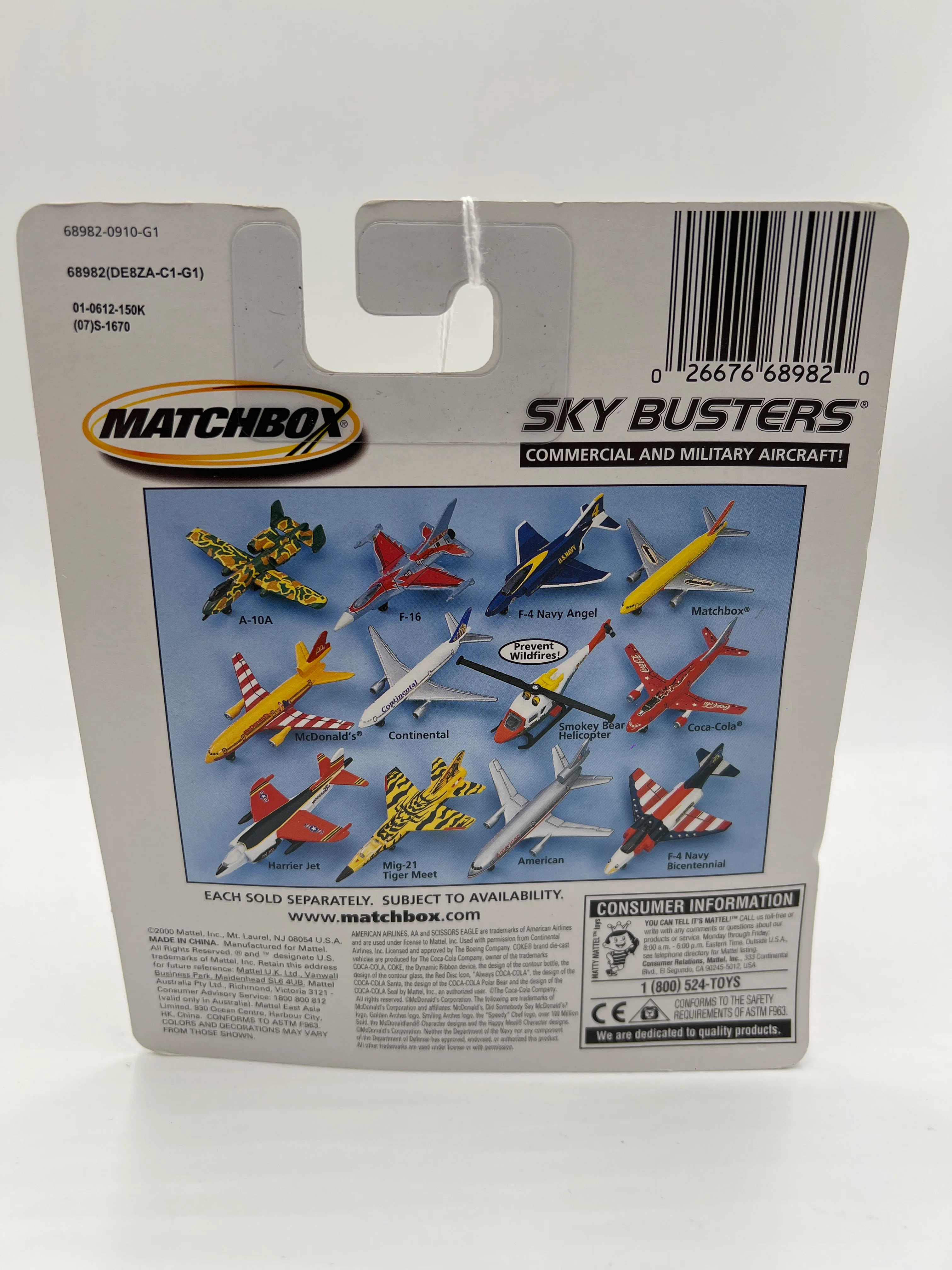 Matchbox Sky Busters Harrier Jet Marines UU1 - Image 6