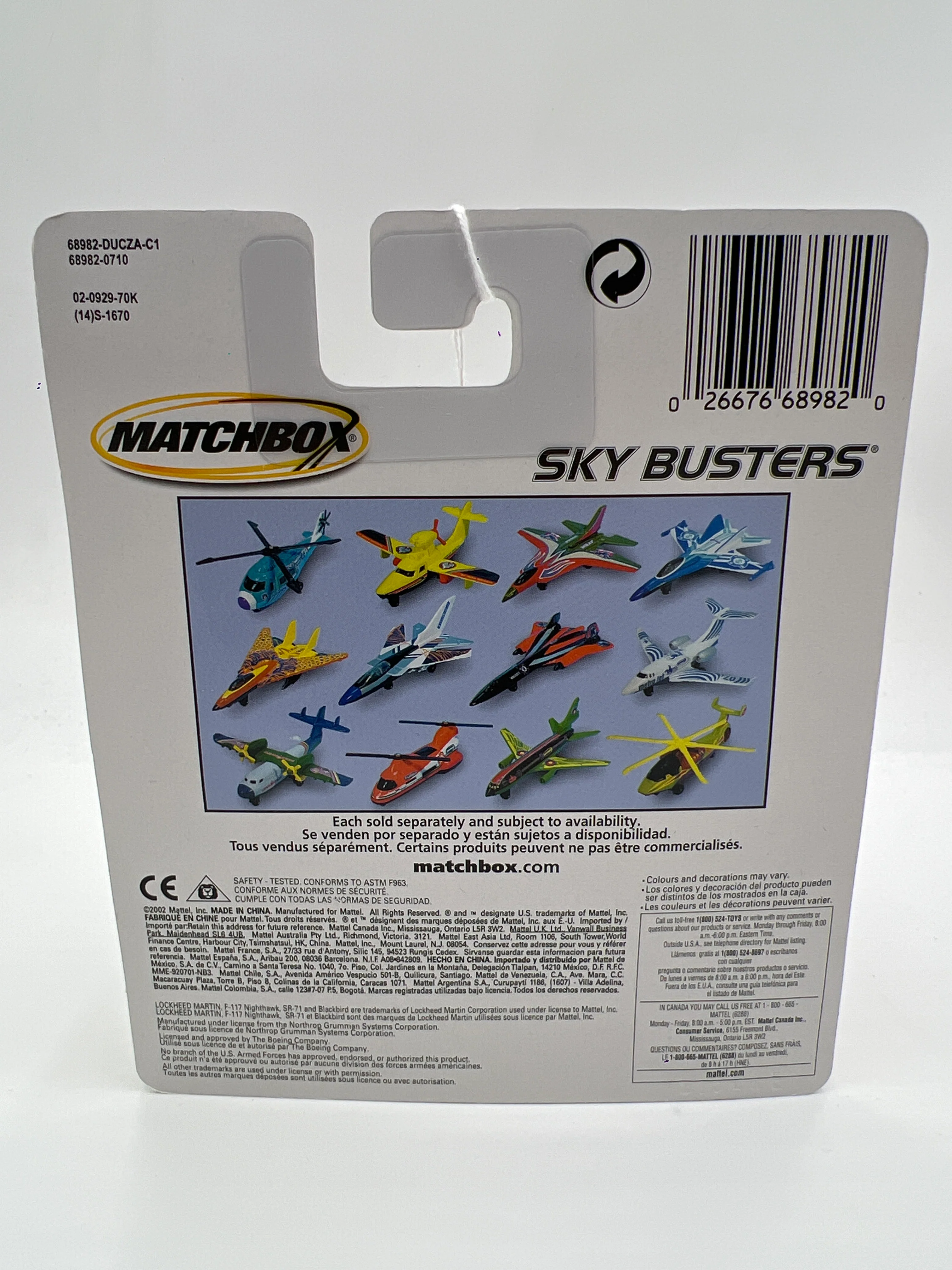 Matchbox Sky Busters Transport Helicopter Turbo White/Orange PP2 - Image 6