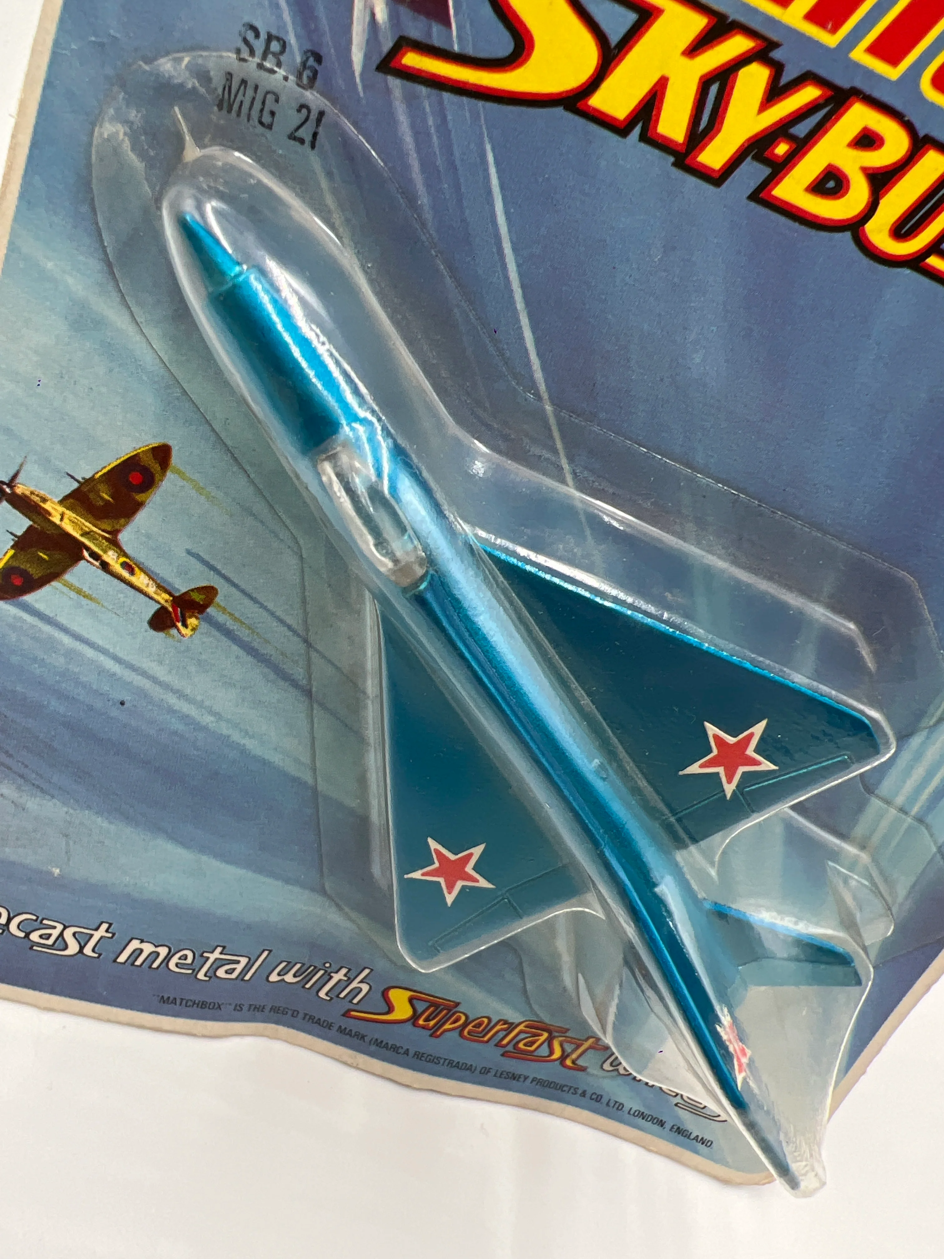 Matchbox Skybusters SB-6 MIG 21 Blue - Image 3