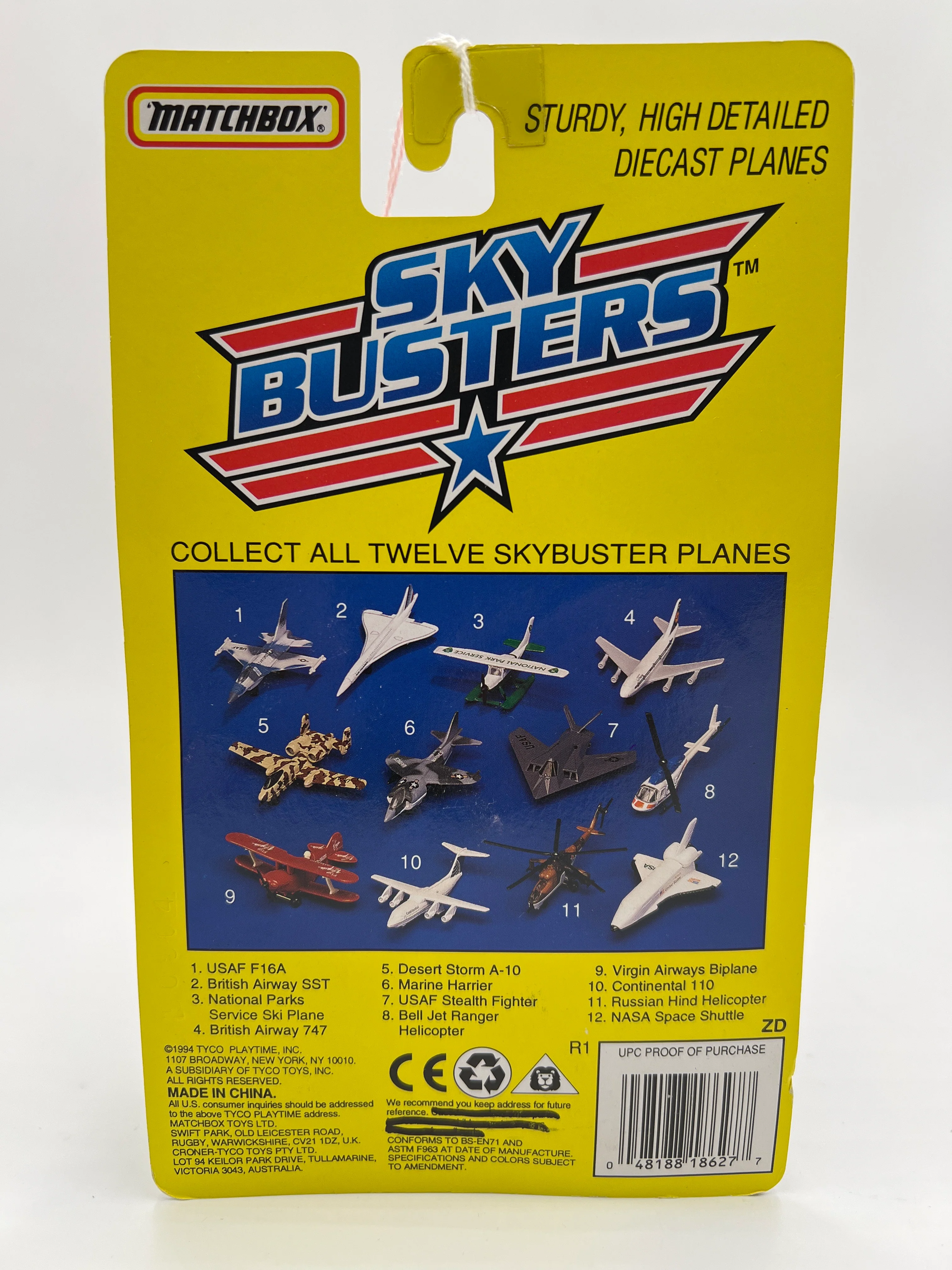 Matchbox Skybusters 8462 #3 National Parks Service Ski Plane - Image 6