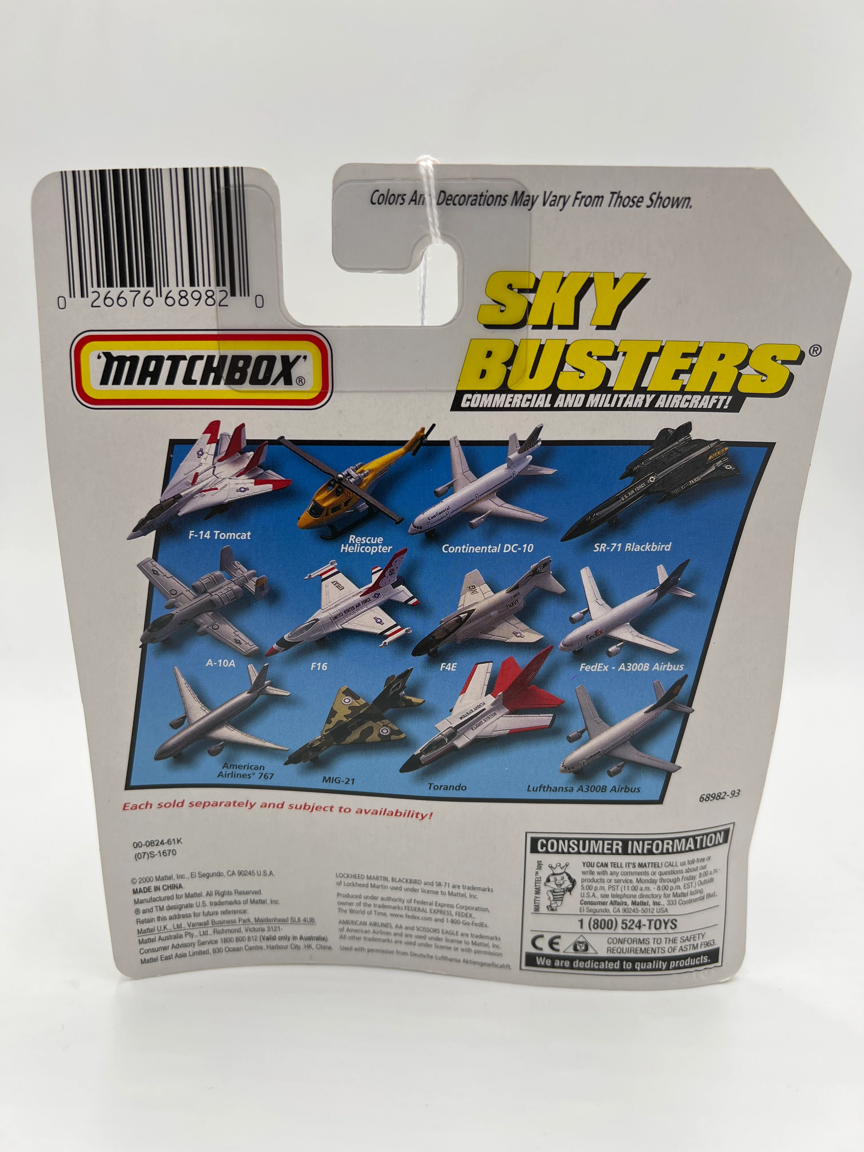 2000 Matchbox Sky Busters Rescue Helicopter Rescue AAA7 - Image 6