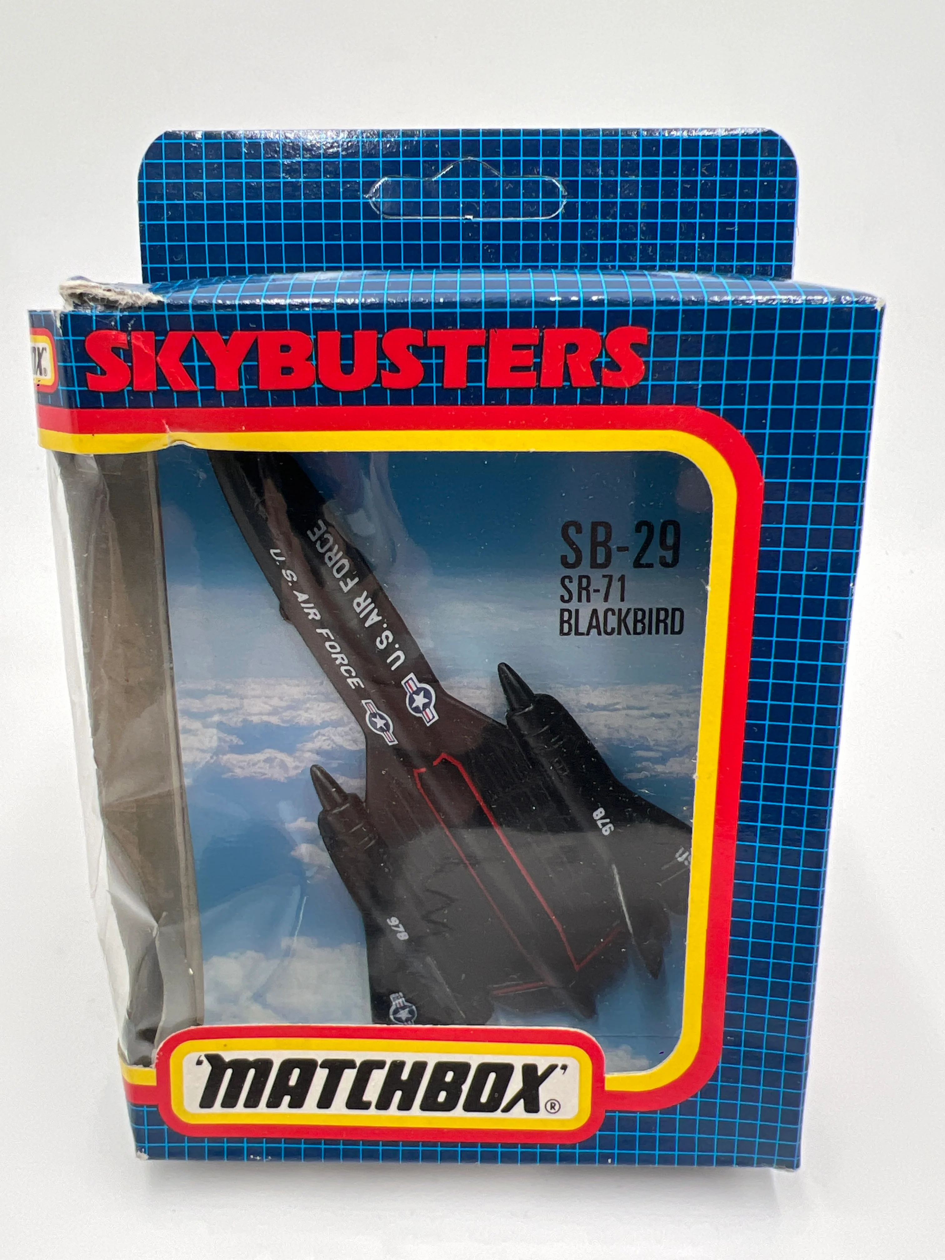 Matchbox Skybusters SB-29 SR-71 Blackbird USAF Unpunched (2) Box Not Perfect - Image 2