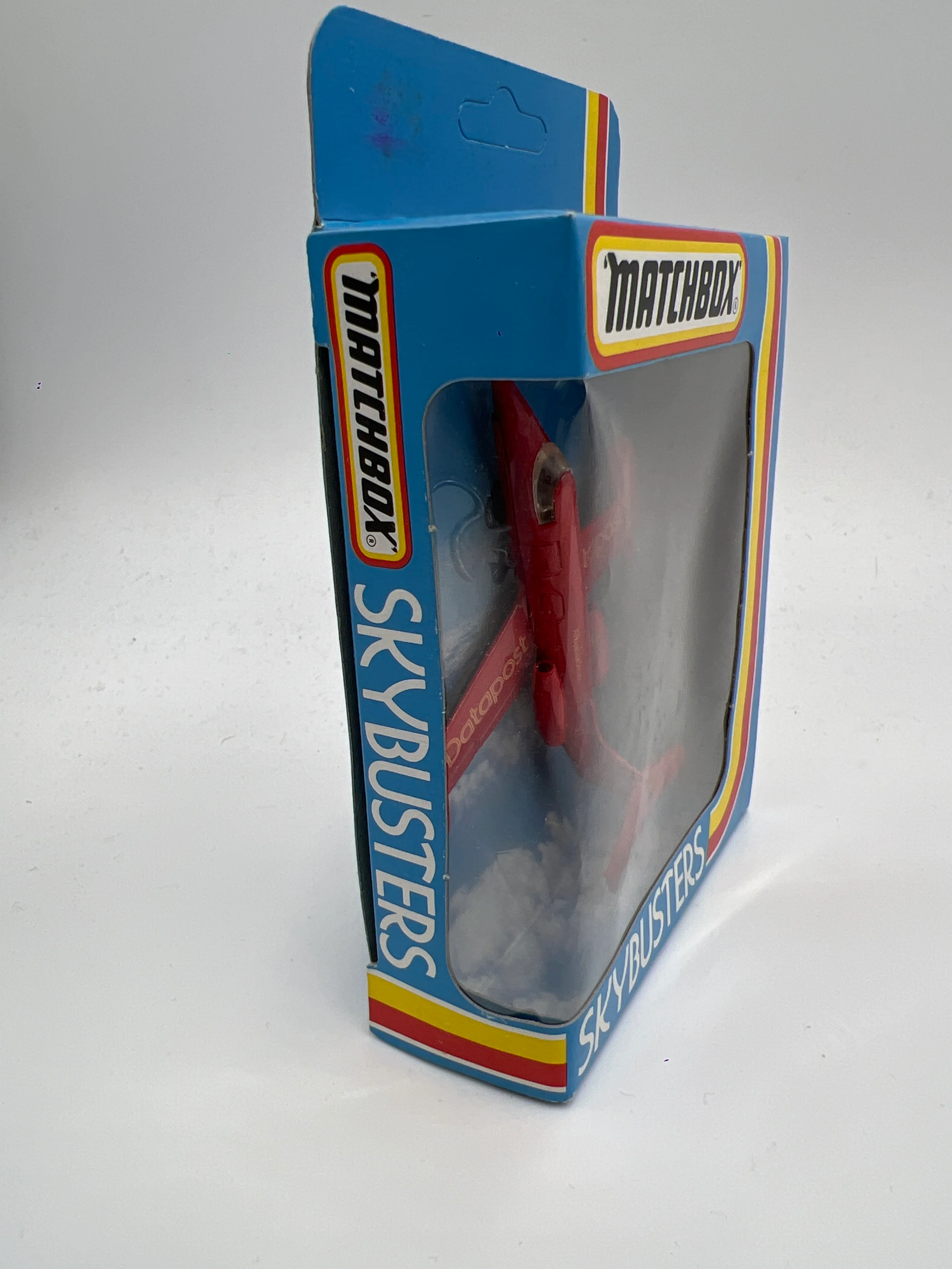 Matchbox Skybusters SB-1 Learjet Datapost Red Unpunched - Image 6