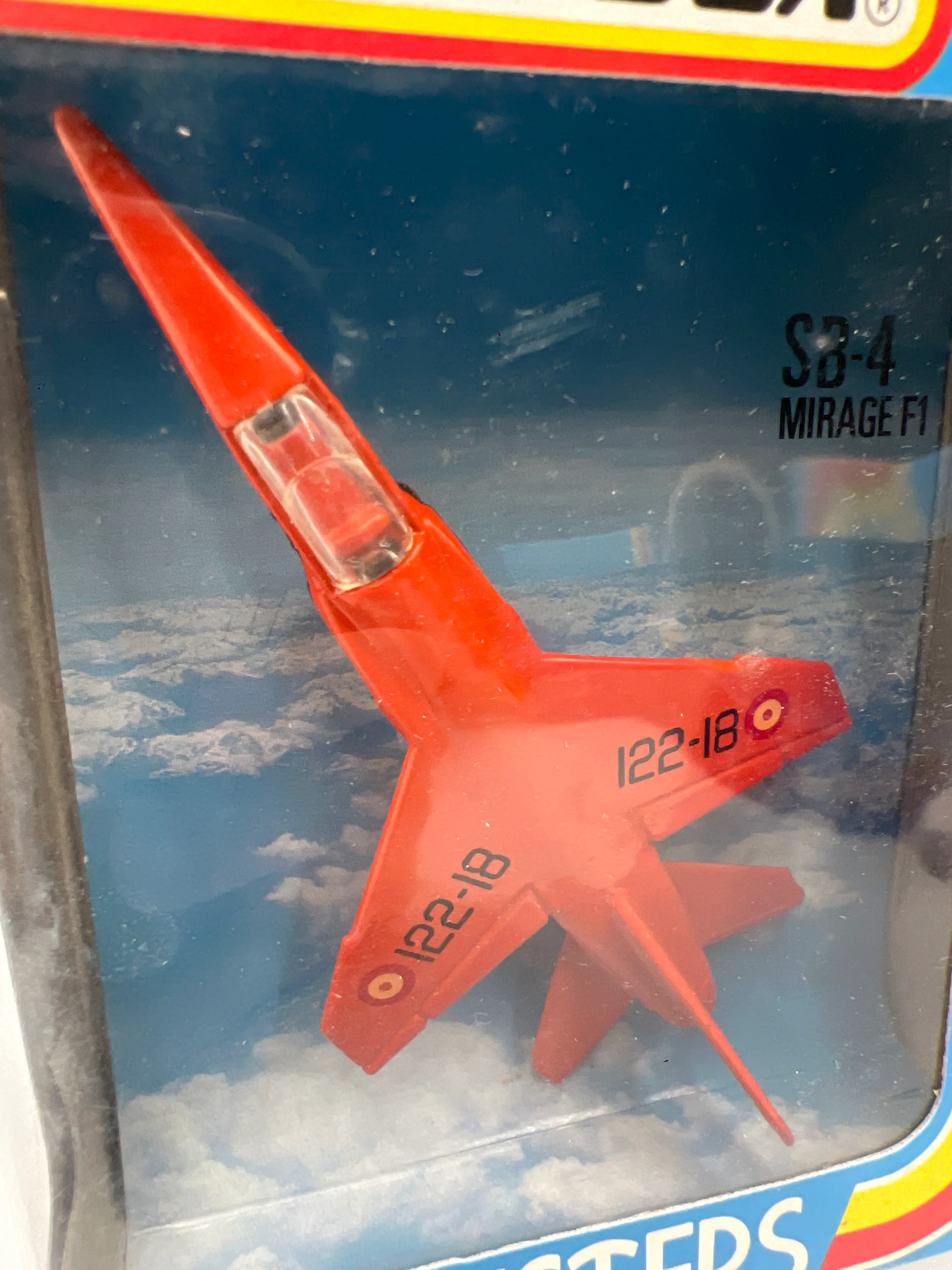 Matchbox Skybusters SB-4 Mirage F1 Orange Unpunched - Image 3