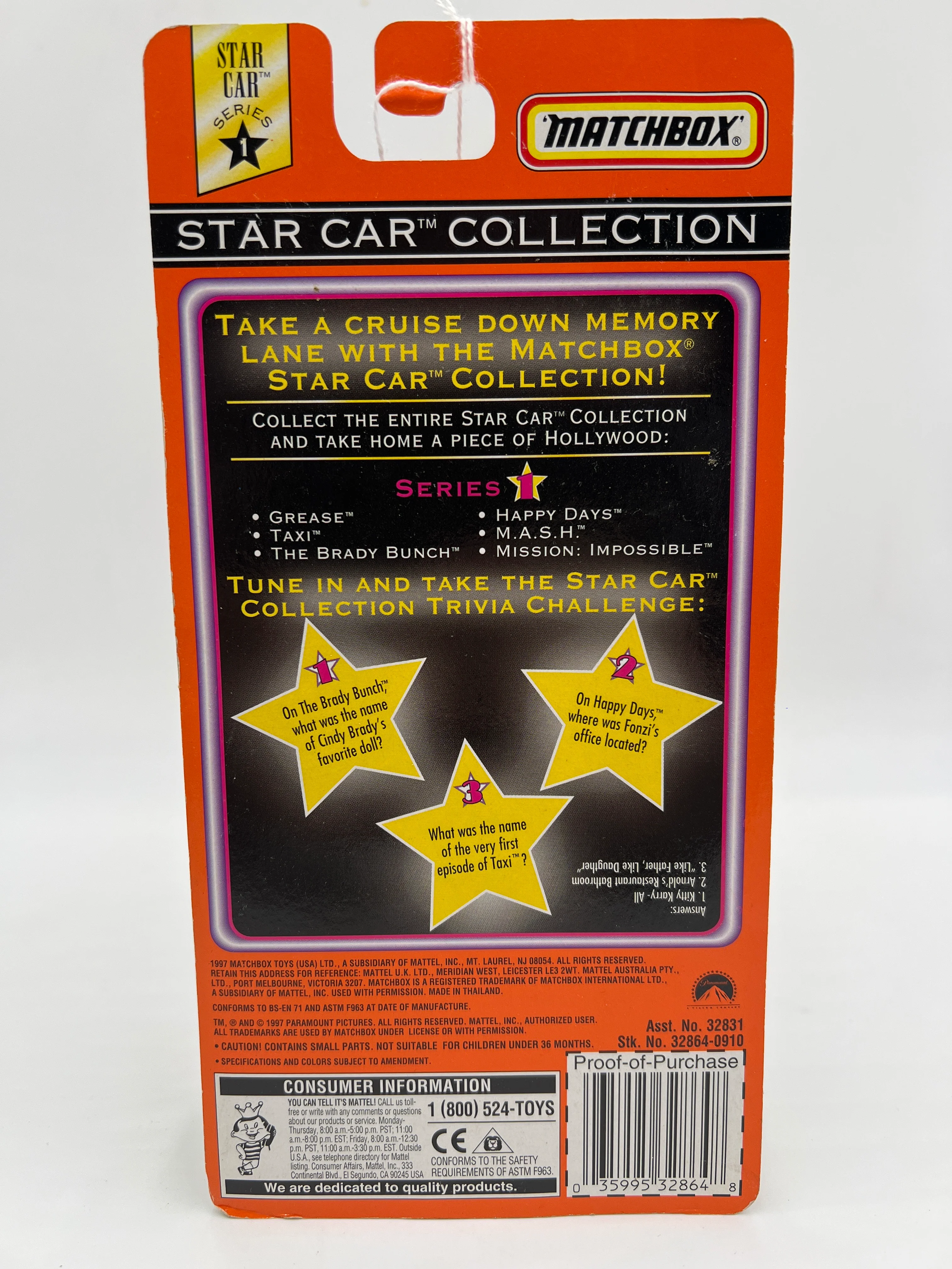 Matchbox Star Car Collection Taxi Sunshine Cab #804 - Image 2
