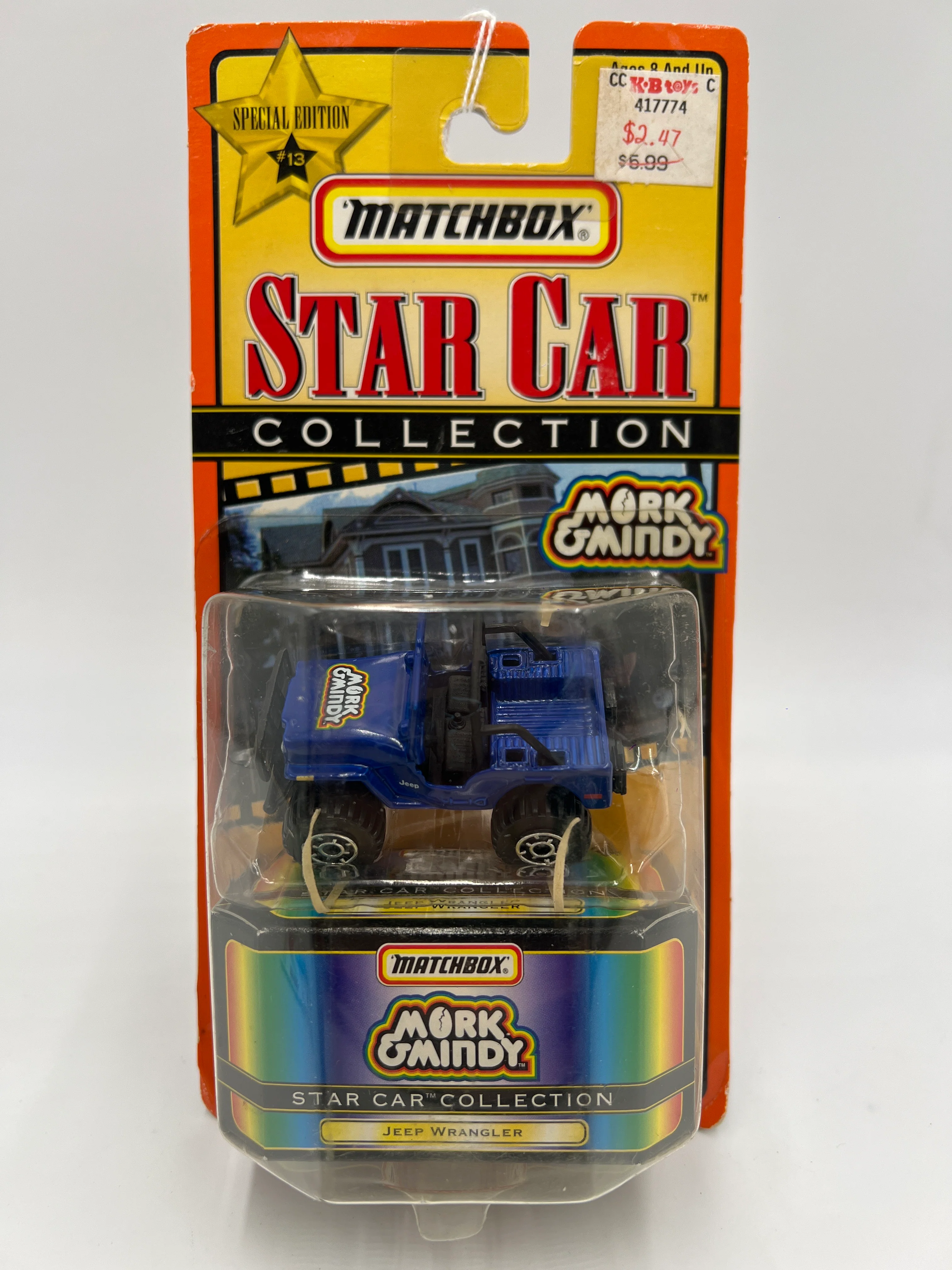 Matchbox Star Car Collection Mork & Mindy Jeep Wrangler