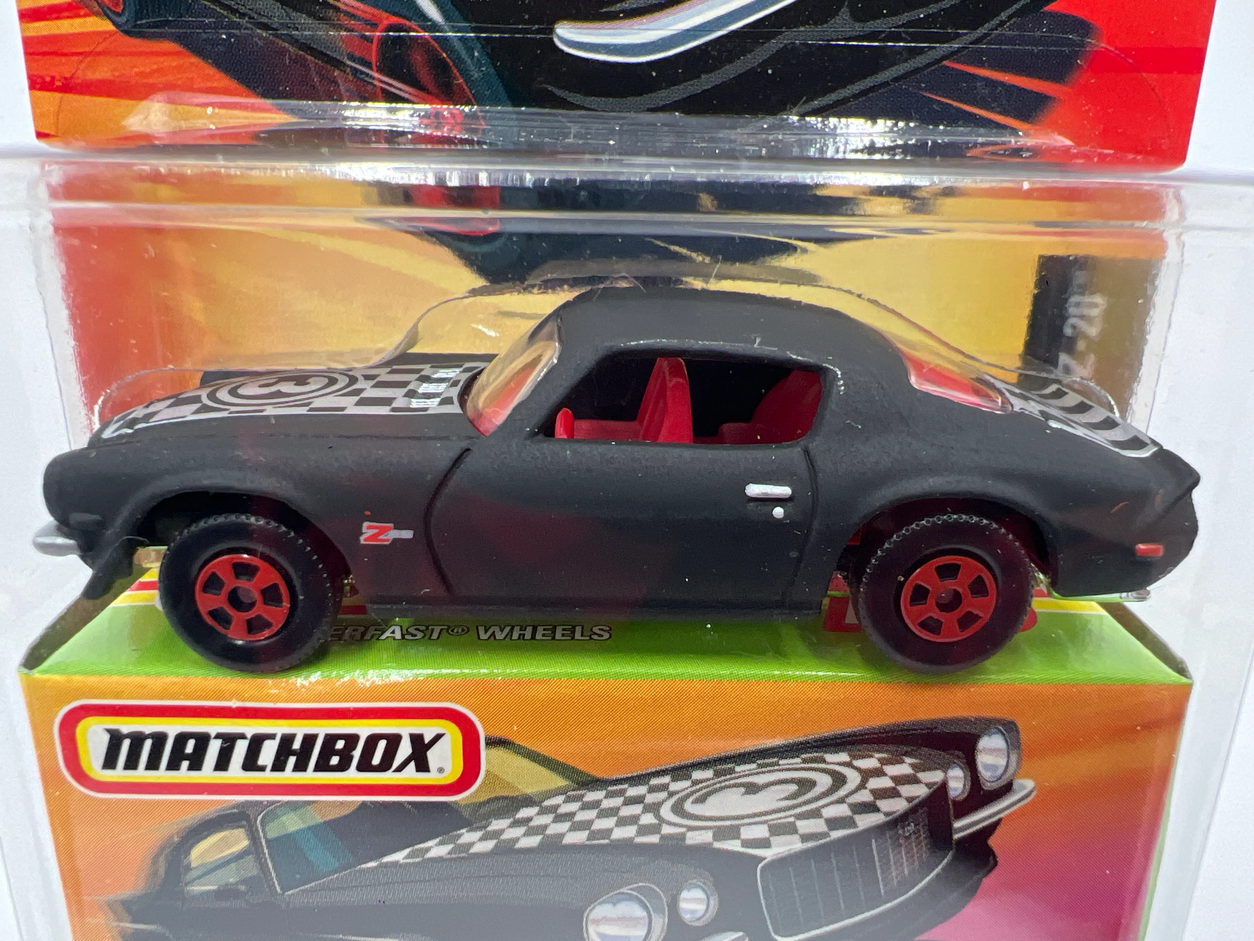 Matchbox Streakers #19 Chevrolet Camaro Z-28 Matte Black 171B - Image 2