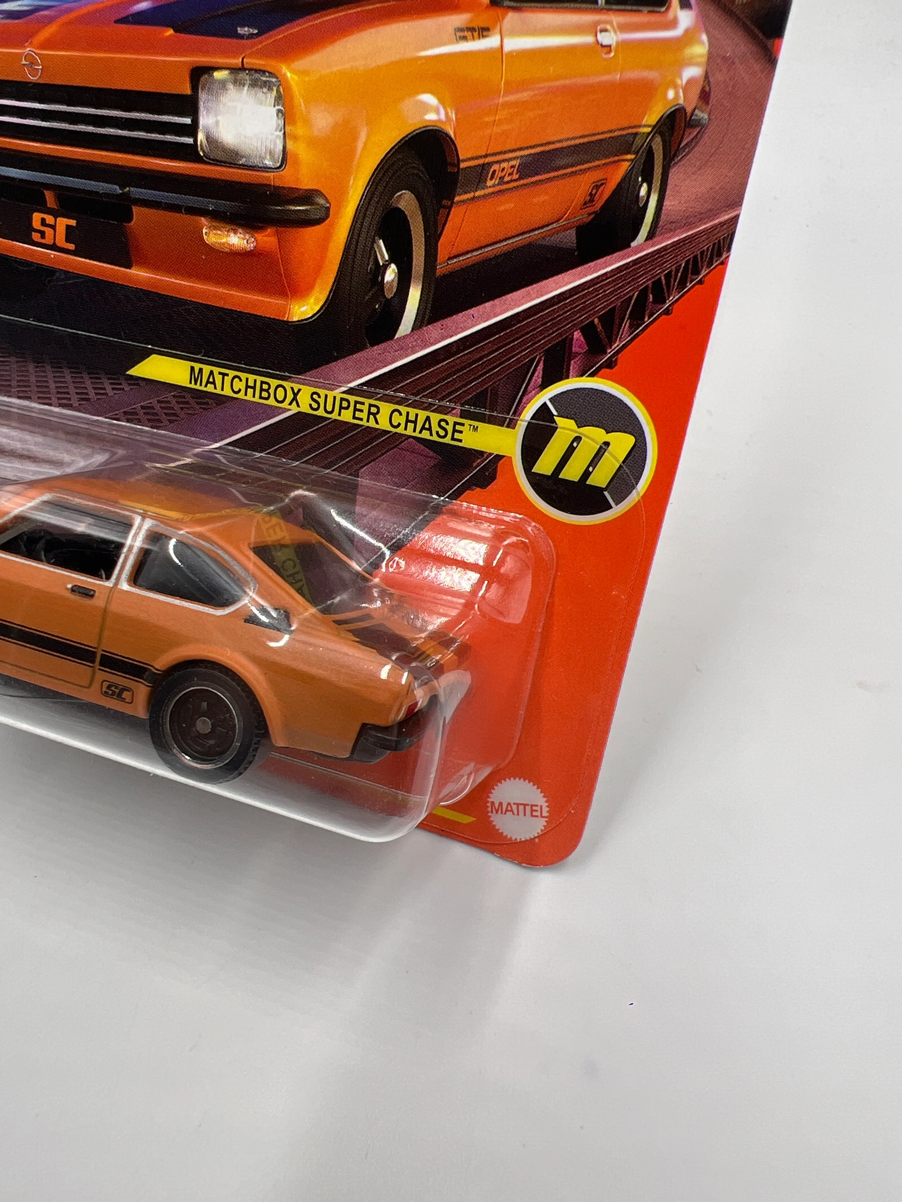2024 Matchbox Super Chase 1975 Opel Kadett C GT-E Orange W/Protector - Image 3