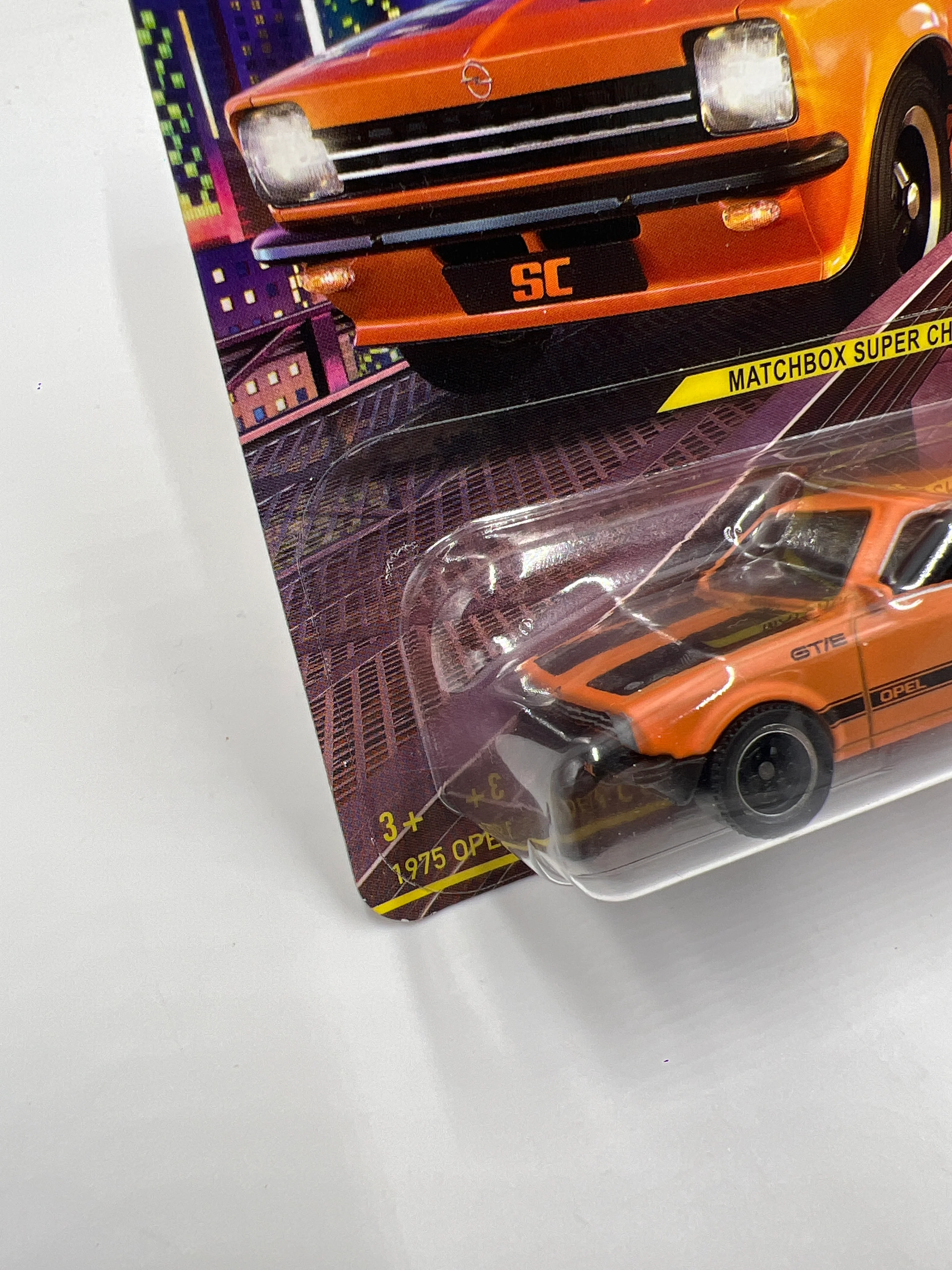 2024 Matchbox Super Chase 1975 Opel Kadett C GT-E Orange W/Protector - Image 4