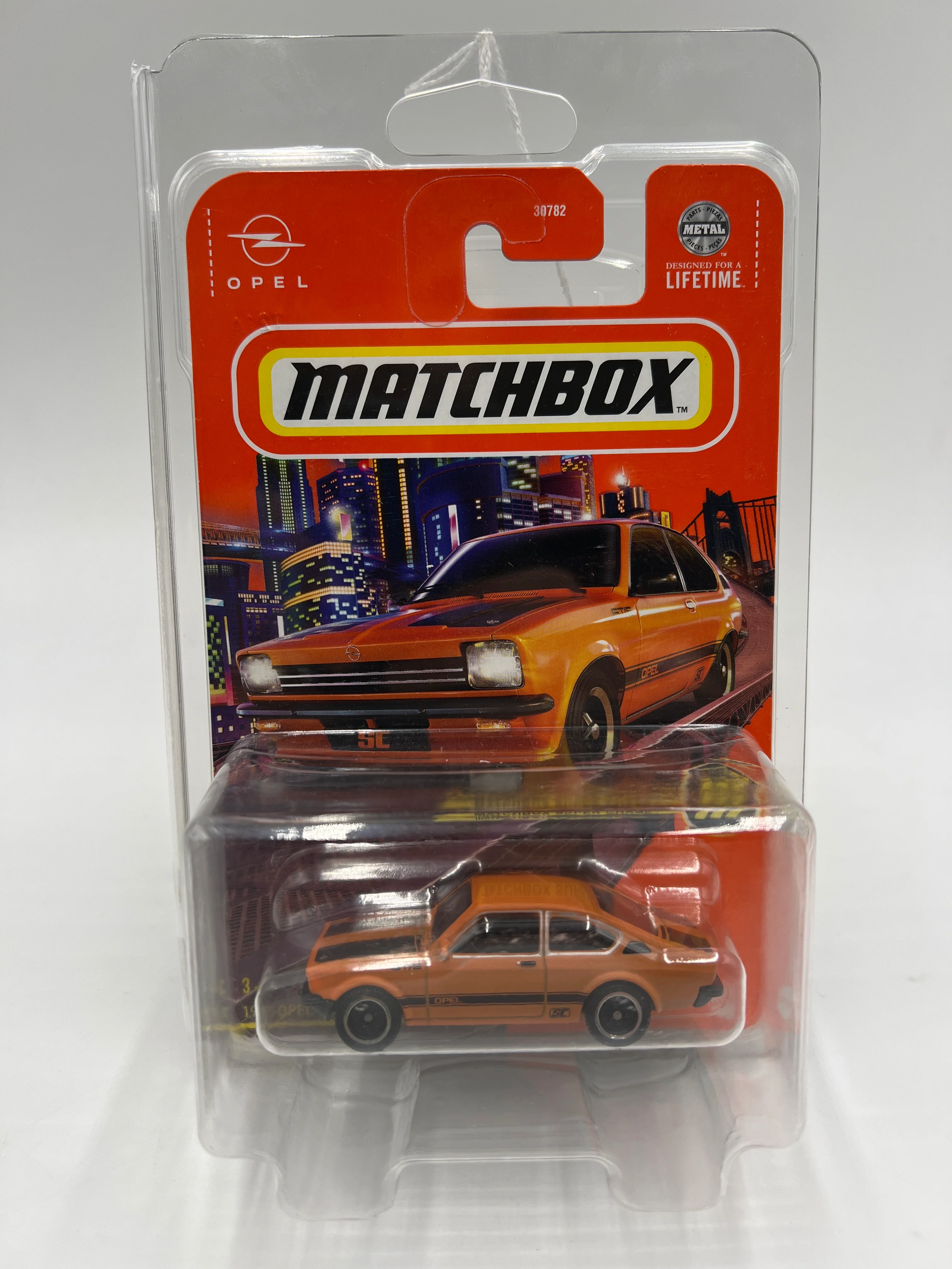 2024 Matchbox Super Chase 1975 Opel Kadett C GT-E Orange W/Protector - Image 7