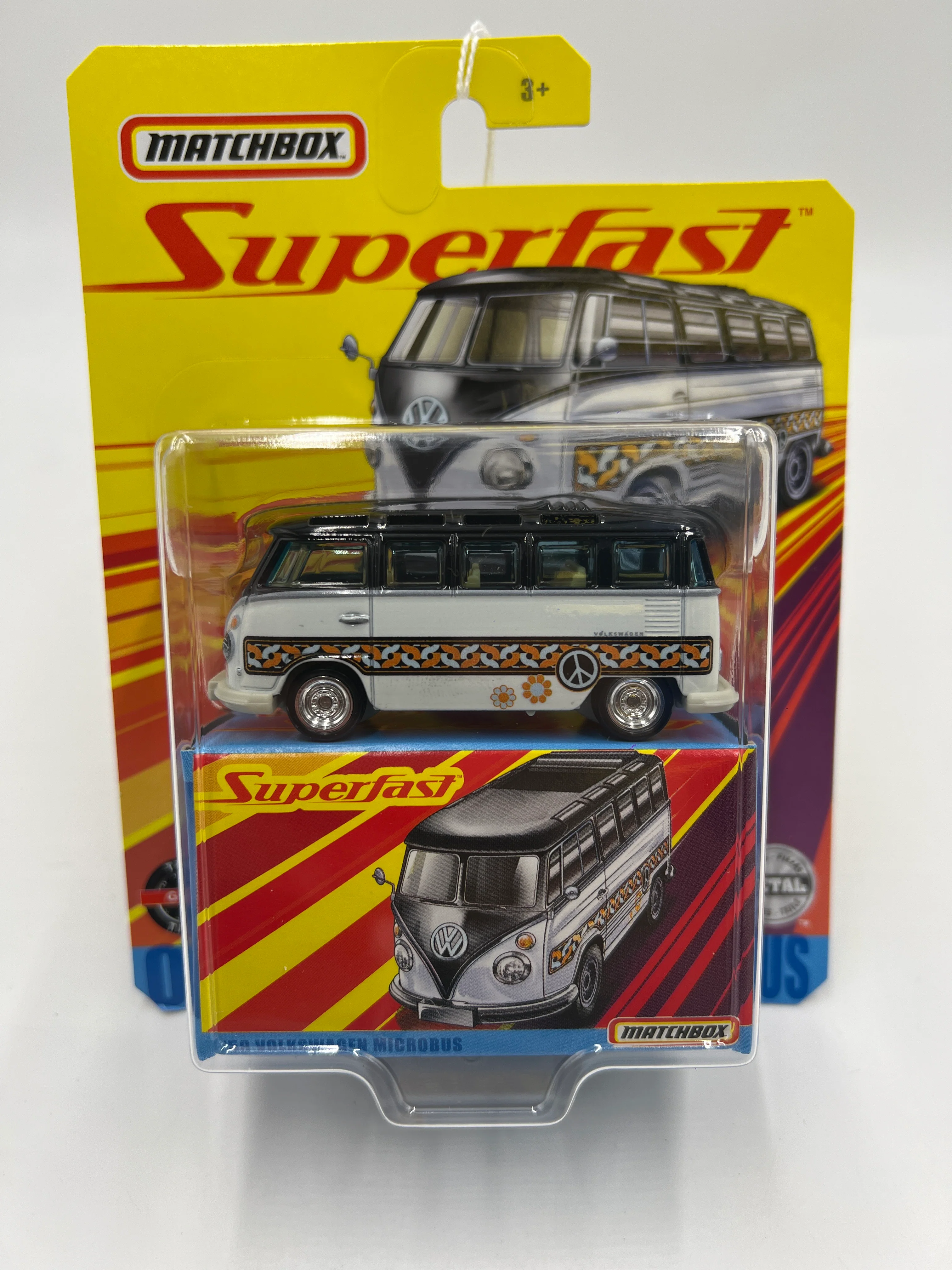 Matchbox Superfast #04 59 Volkswagen Microbus White/Black 169G - Image 2