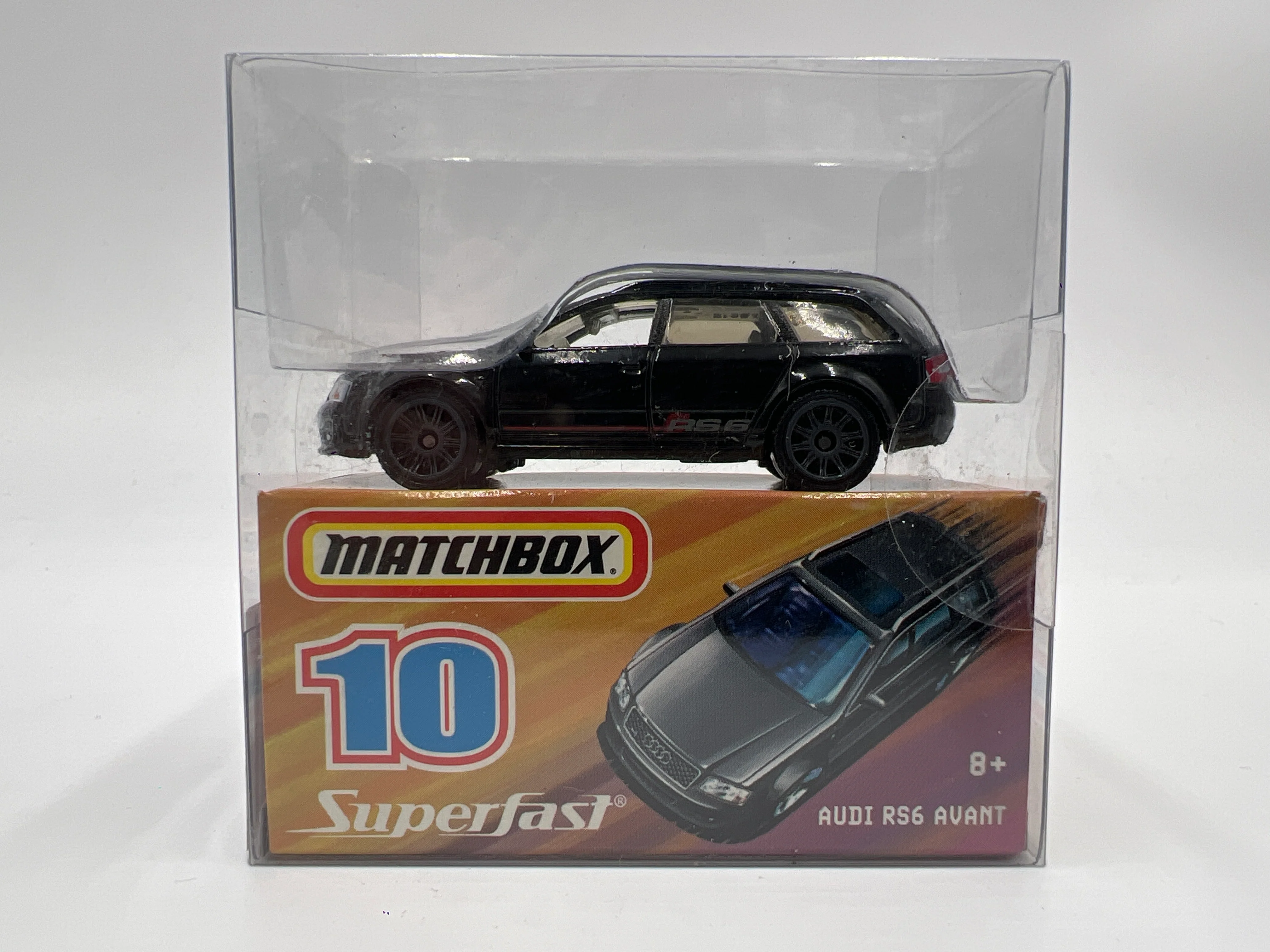 Matchbox Superfast #10 Audi RS6 Avant Black W/Gray Wheels - Image 2