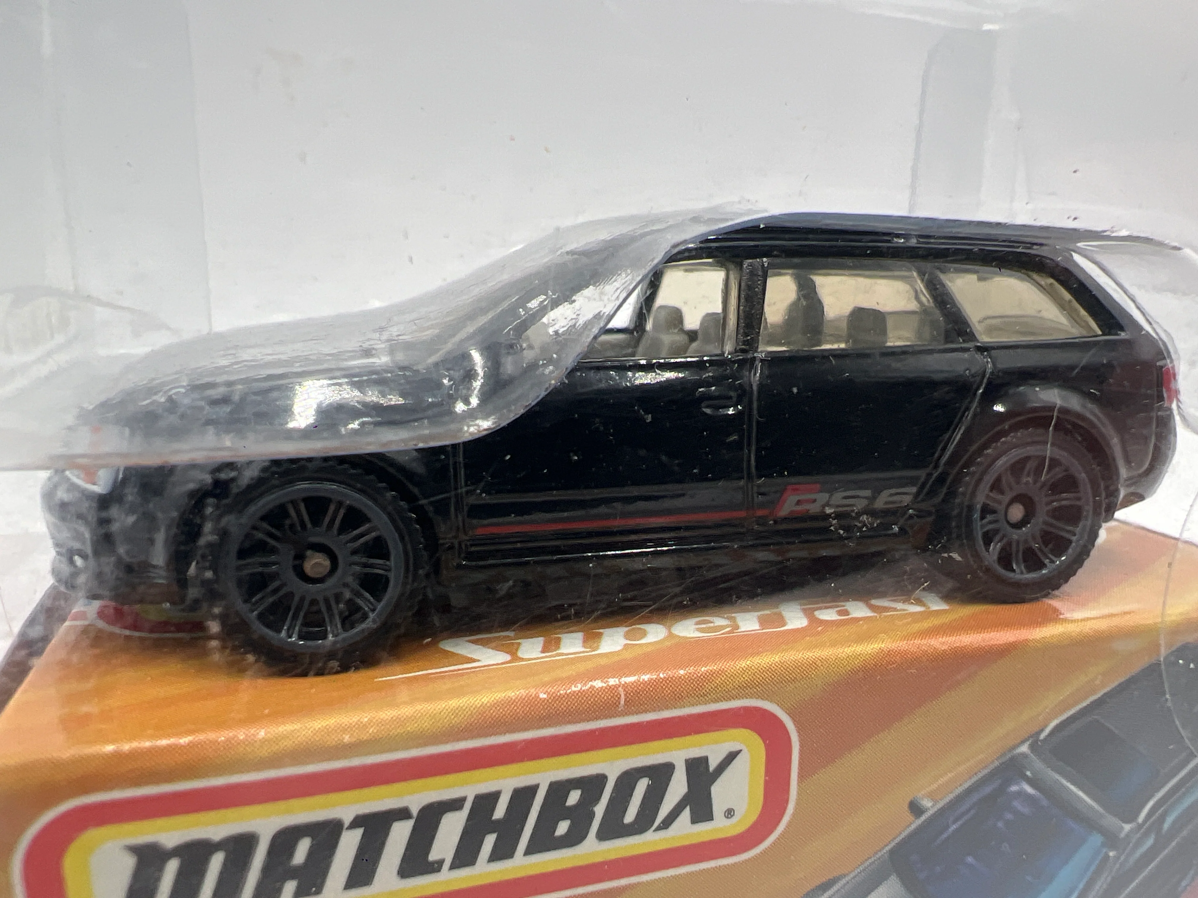 Matchbox Superfast #10 Audi RS6 Avant Black W/Gray Wheels - Image 3