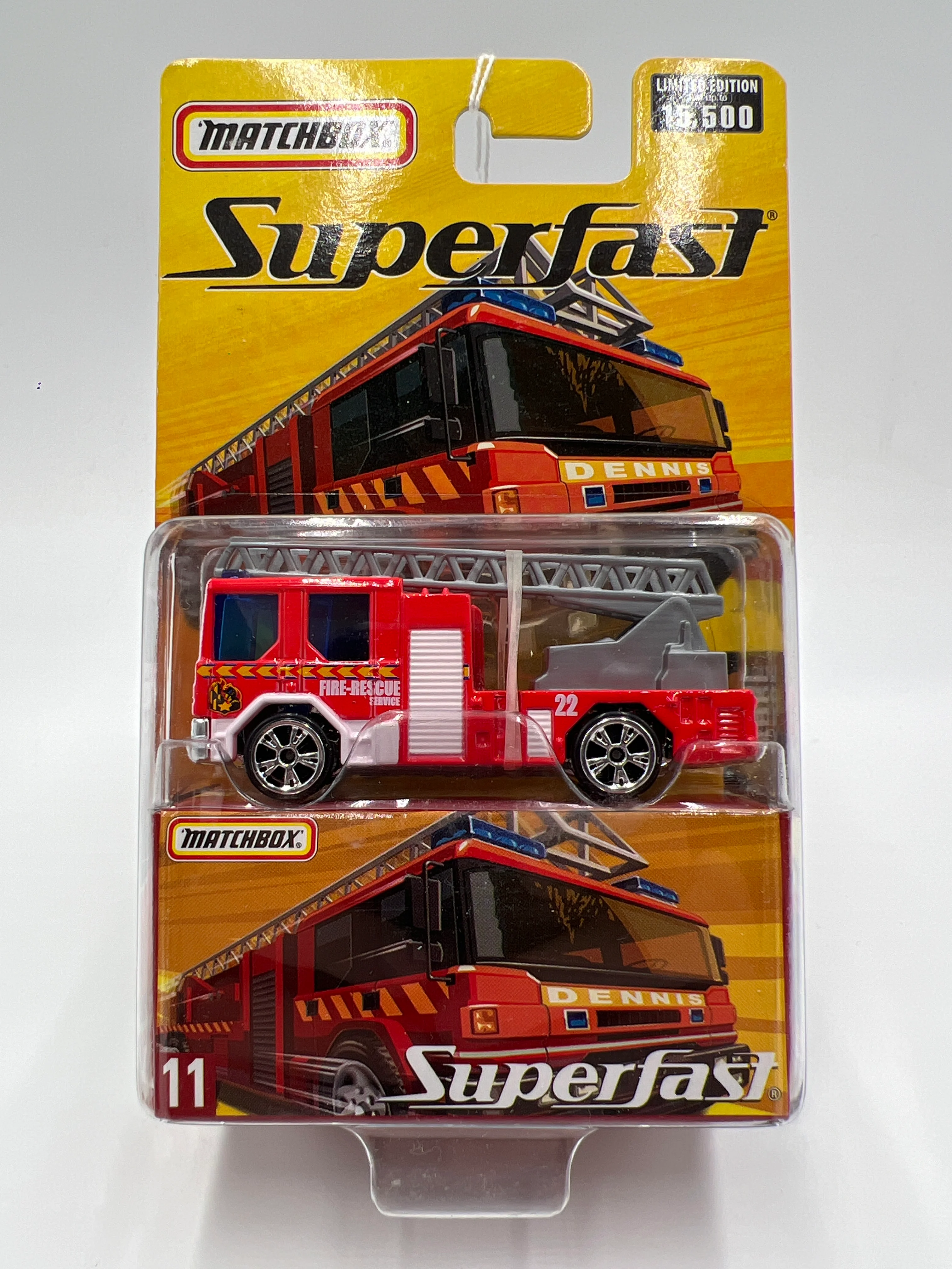 Matchbox Superfast #11 Dennis Sabre Fire Truck Red 169i - Image 2