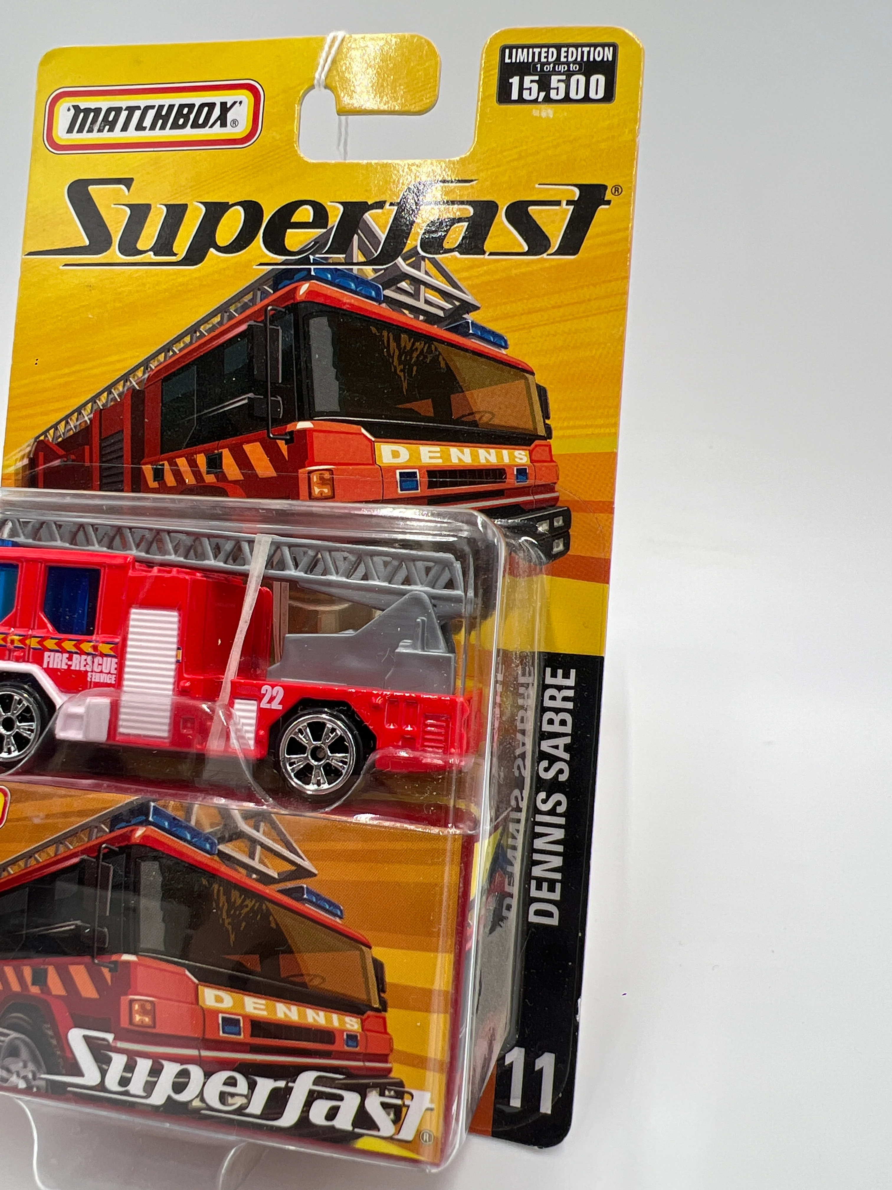 Matchbox Superfast #11 Dennis Sabre Fire Truck Red 169i - Image 4