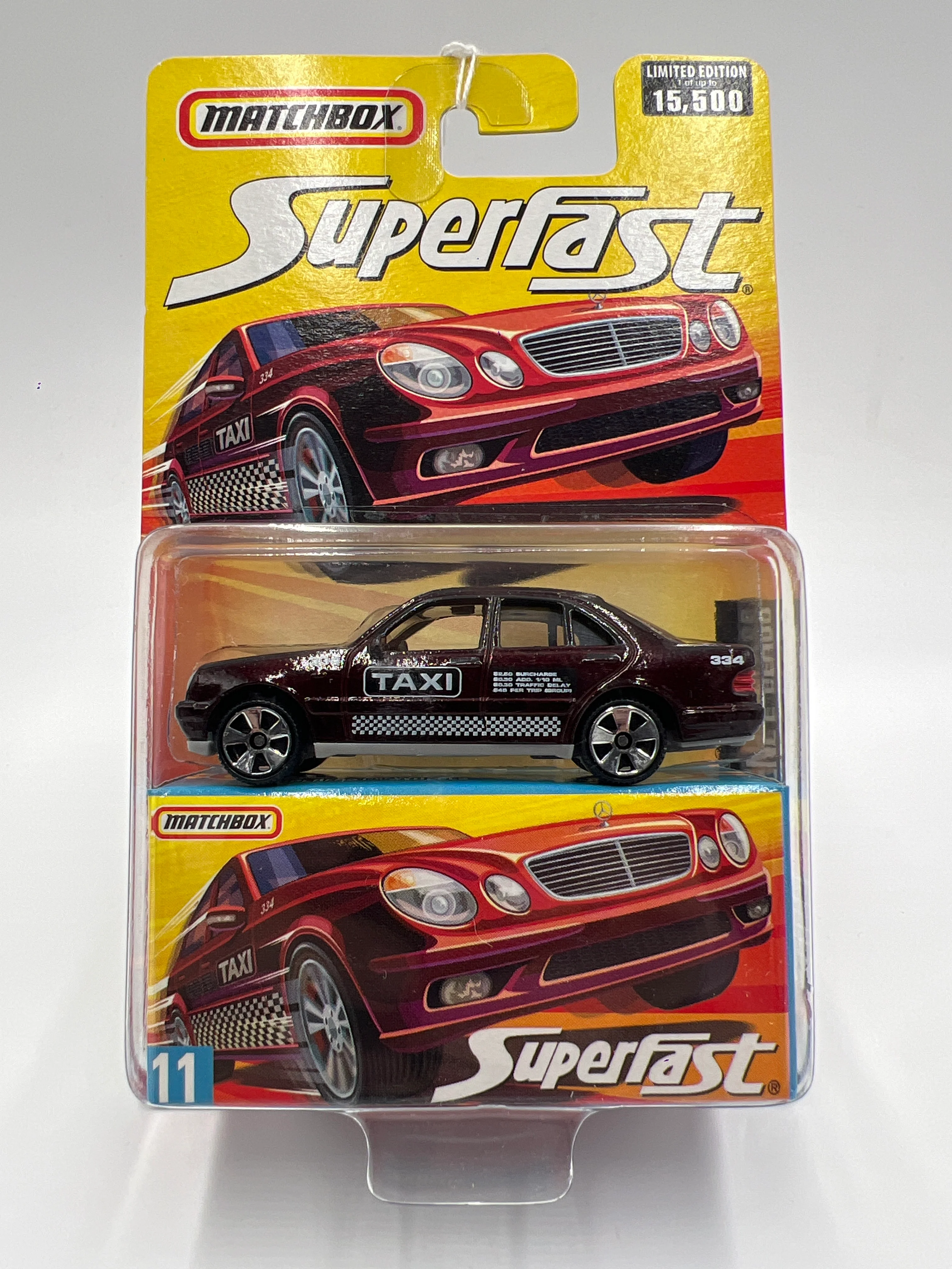 Matchbox Superfast #11 Mercedes-Benz E-Class Taxi 163H - Image 2