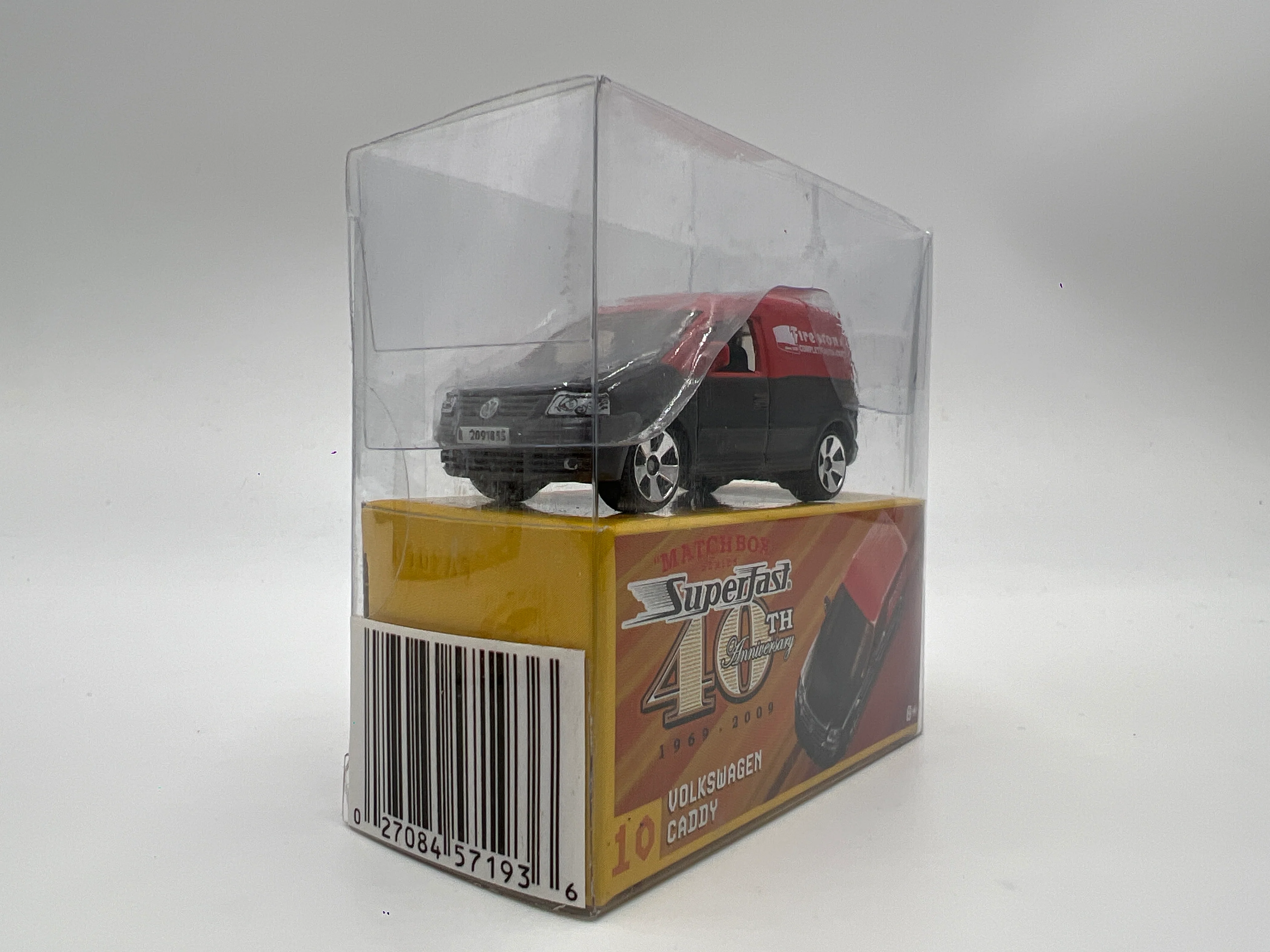Matchbox Superfast 40th Anniversary #10 Volkswagen Caddy Firestone Black/Red - Image 4