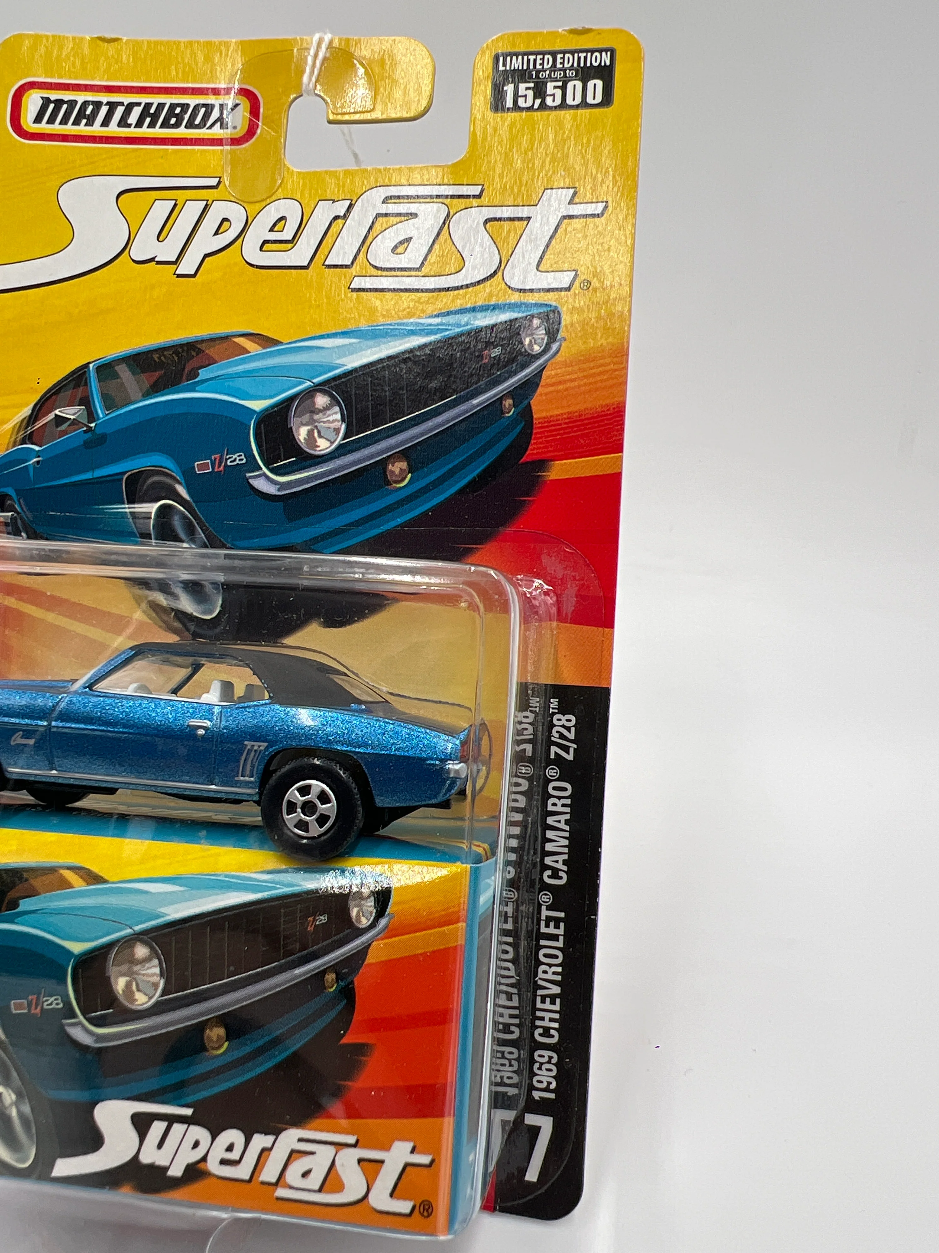 Matchbox Superfast #7 1969 Chevrolet Camaro Z/28 Blue 174E - Image 4