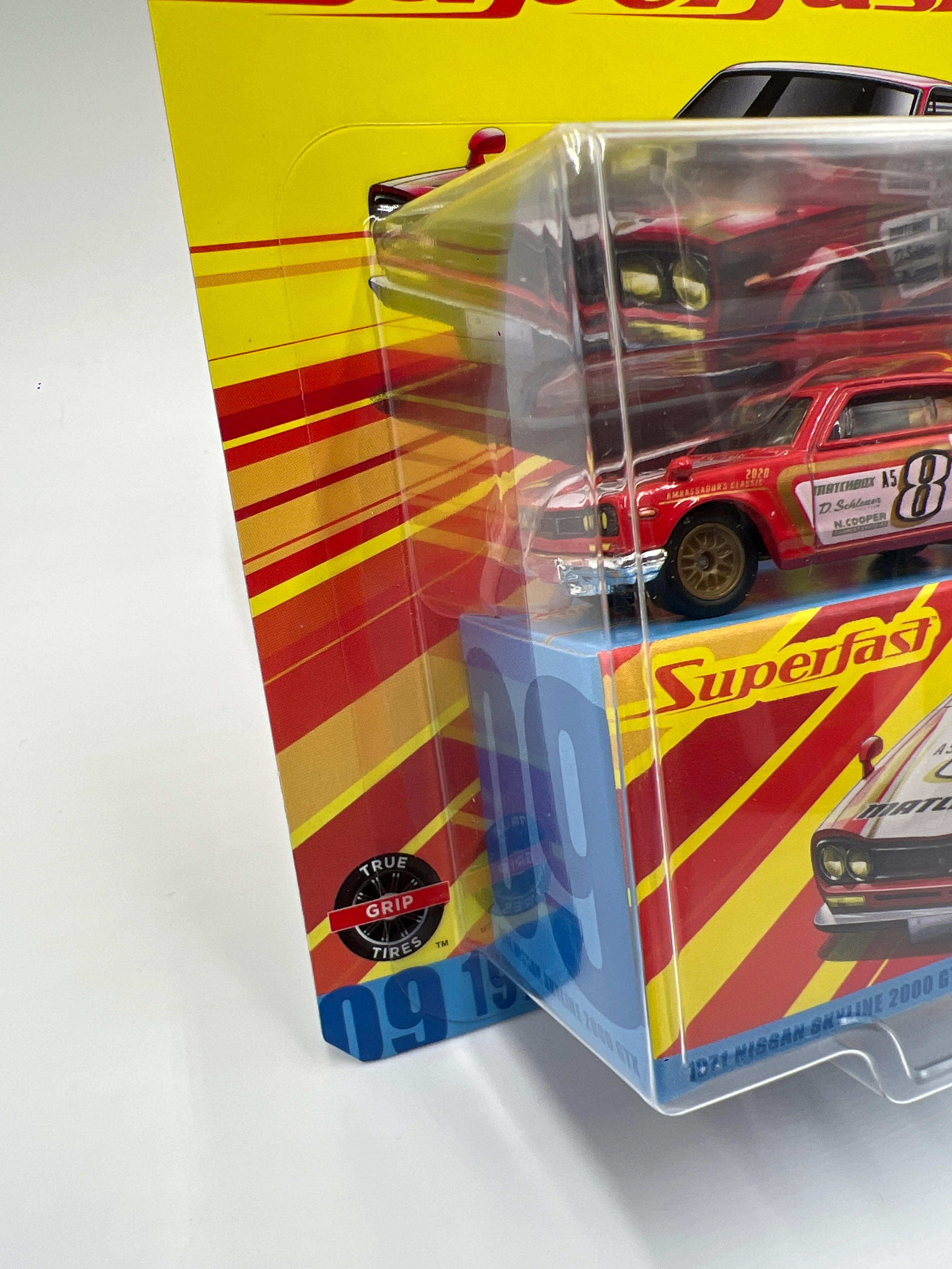Matchbox Superfast #9 1971 Nissan Skyline 2000 GTX Red 173F - Image 5
