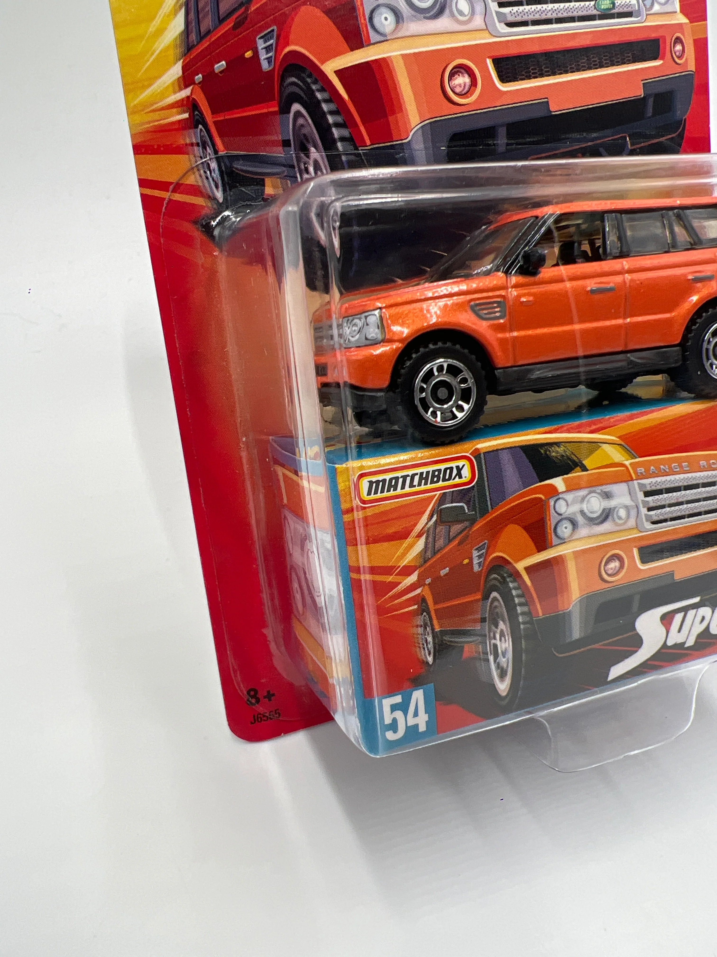 Matchbox Superfast #54 Range Rover Sport Orange Card Not Perfect - Image 5