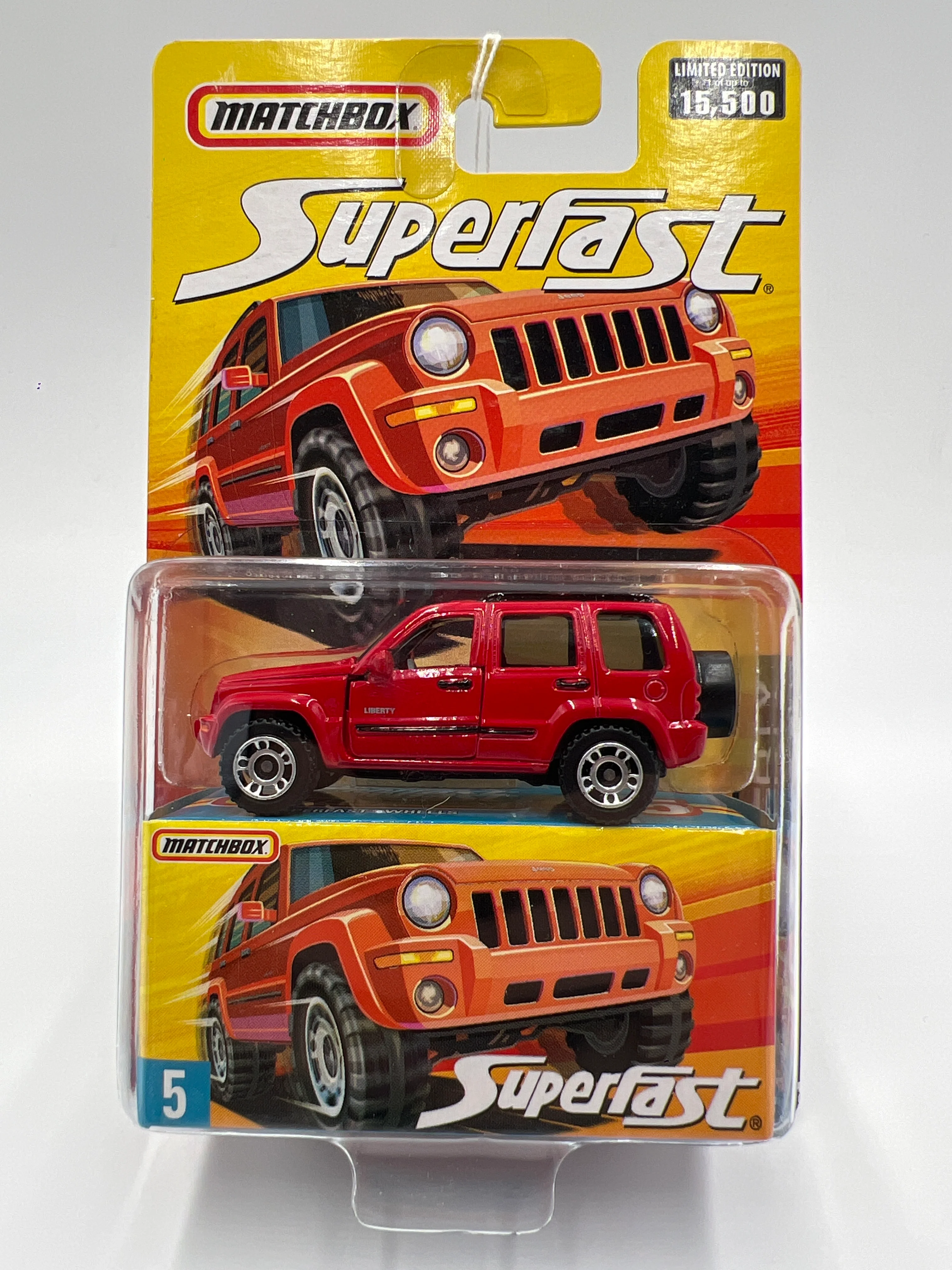 Matchbox Superfast #5 Jeep Liberty Red - Image 2
