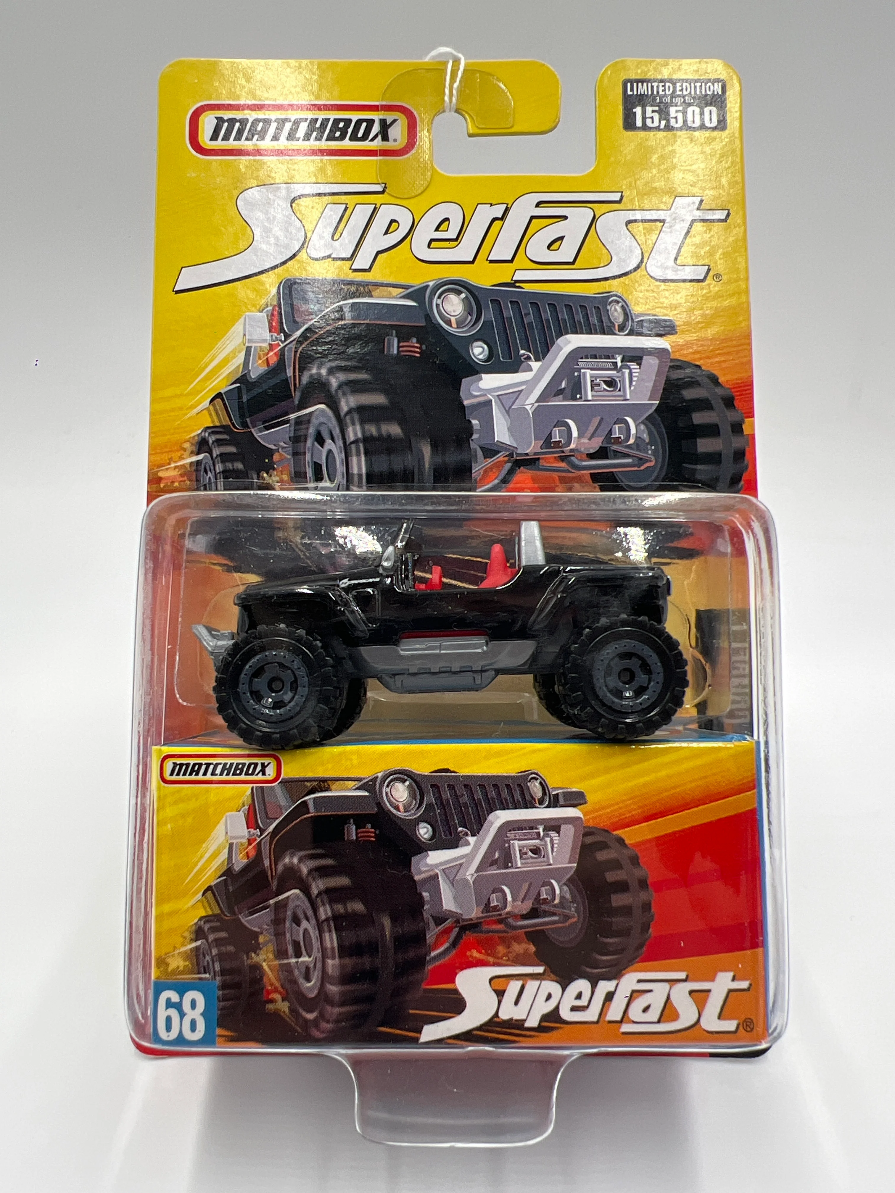 Matchbox Superfast #68 Jeep Hurricane Concept Black 172C - Image 2