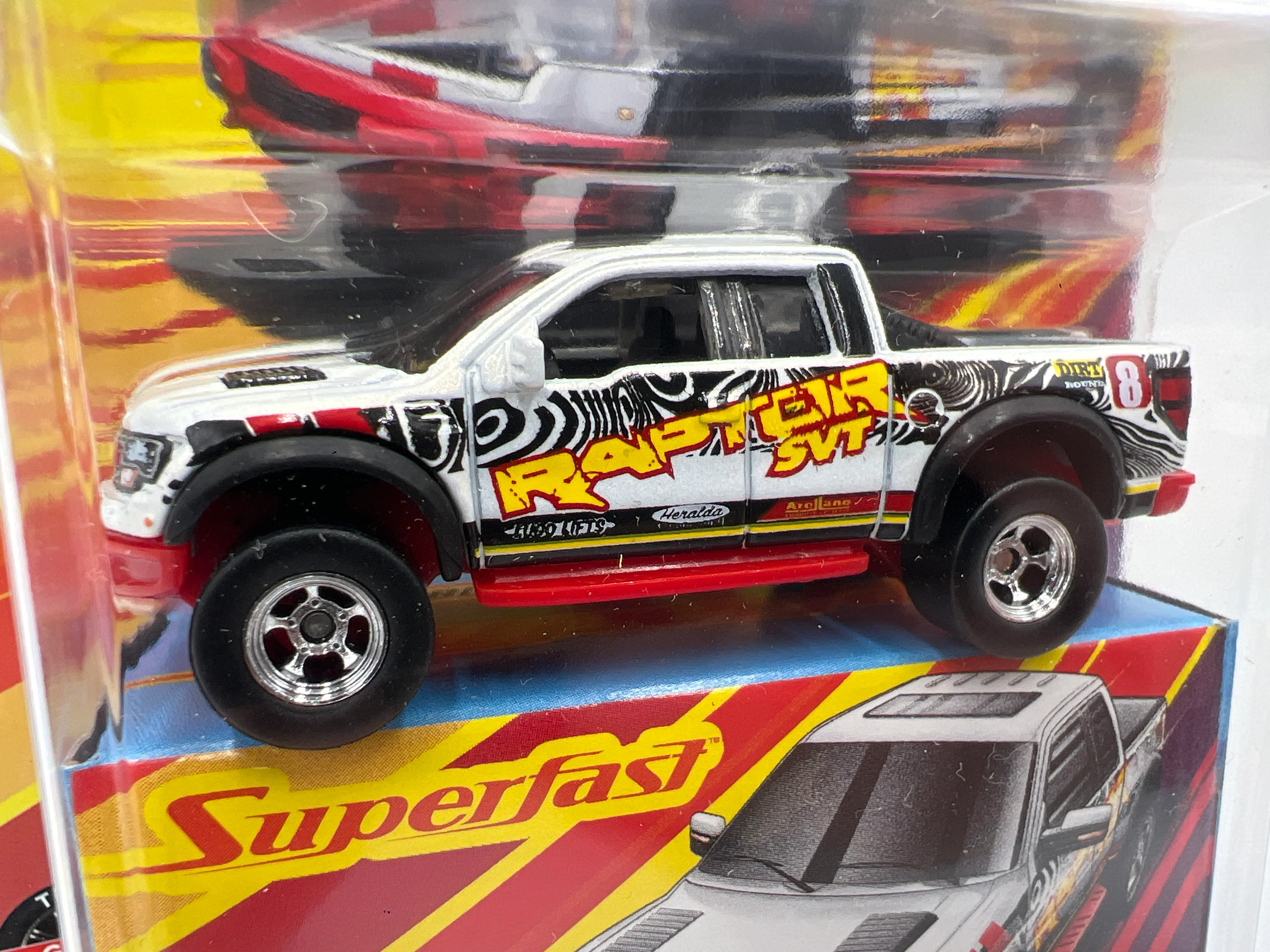 Matchbox Superfast #12 2010 Ford F-150 SVT Raptor White 174i - Image 2