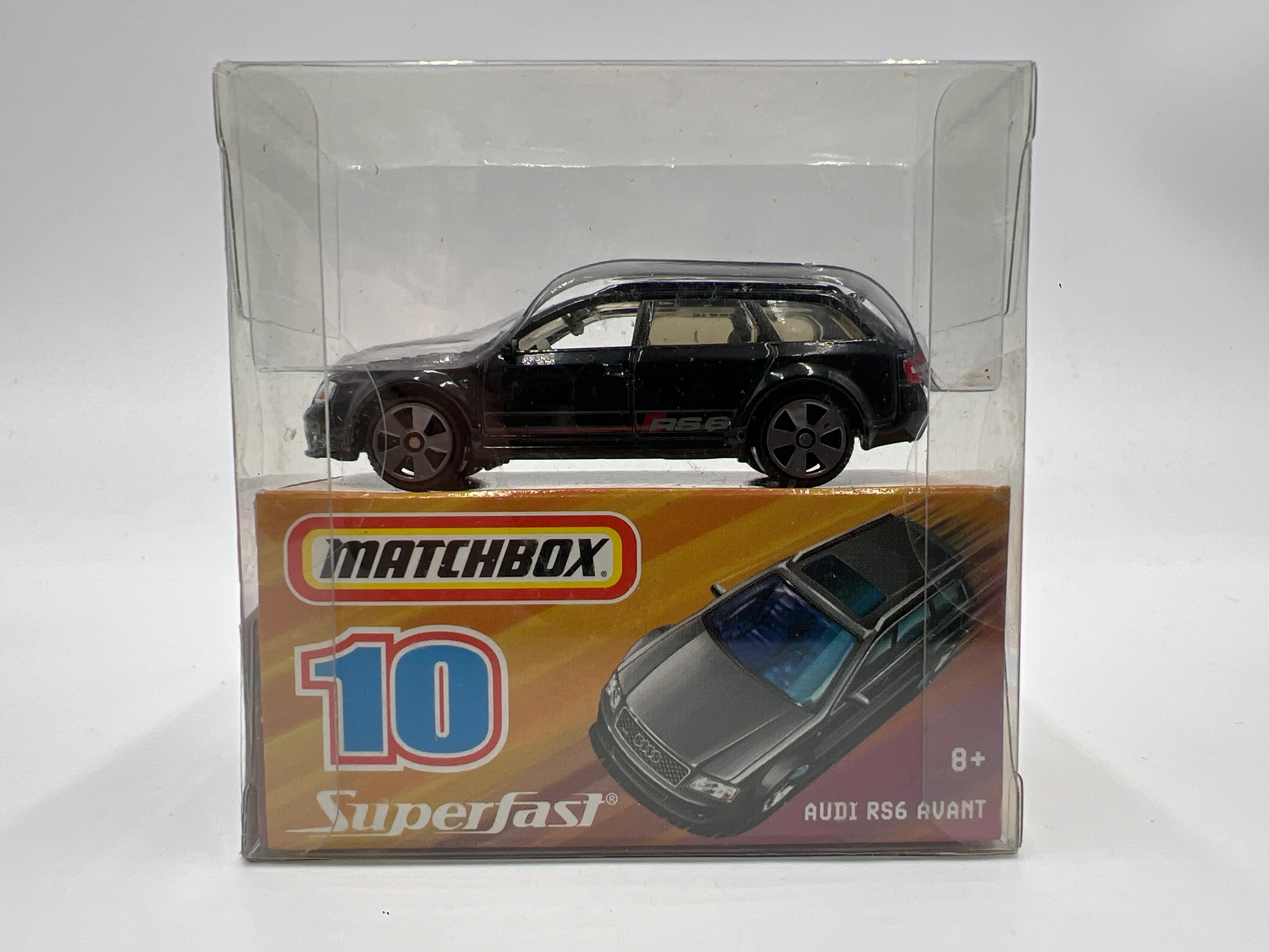 Matchbox Superfast #10 Audi RS6 Avant Black W/Chrome Wheels - Image 2
