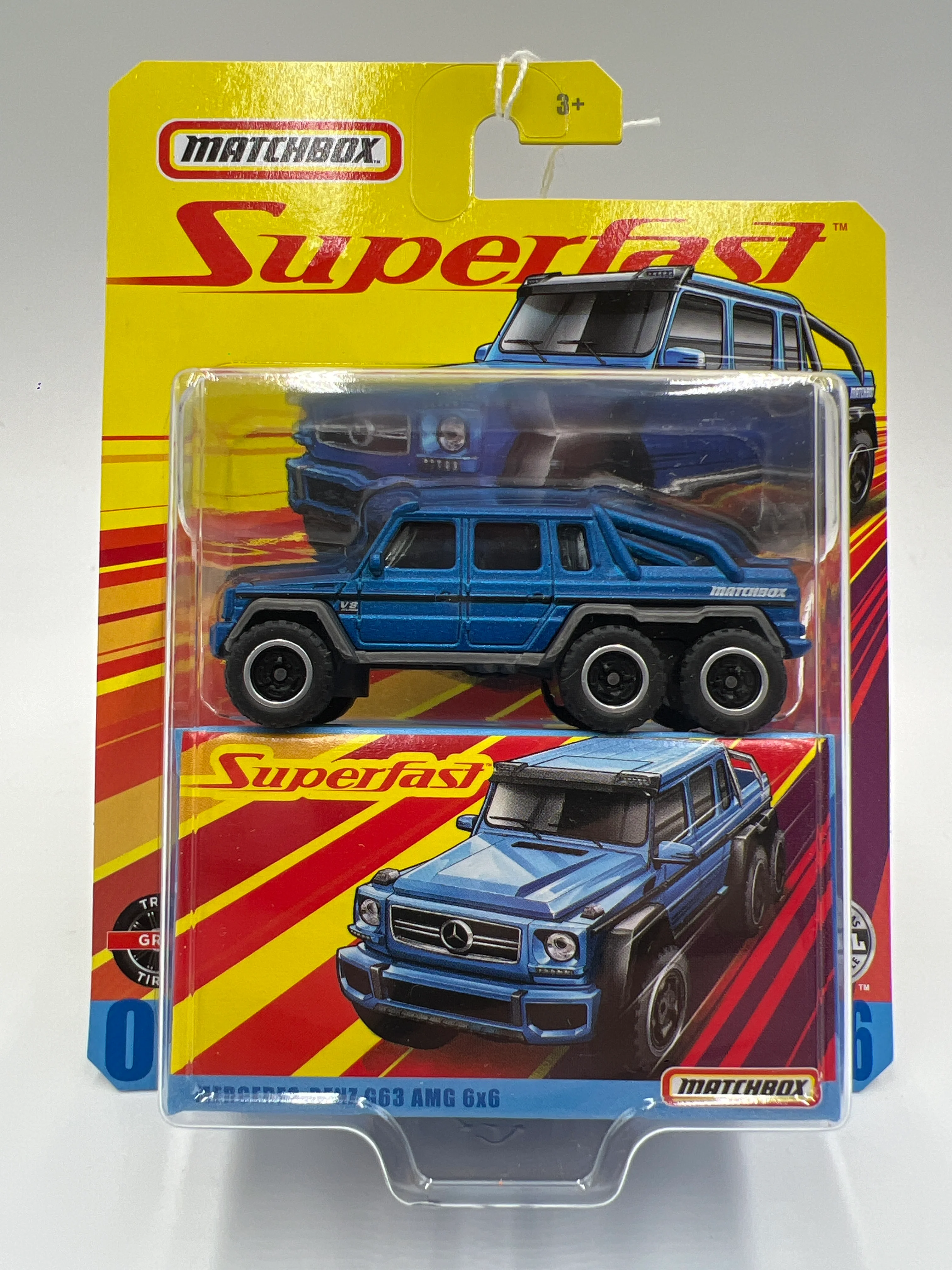 Matchbox Superfast #3 Mercedes-Benz G63 AMG 6x6 Blue 173E - Image 2