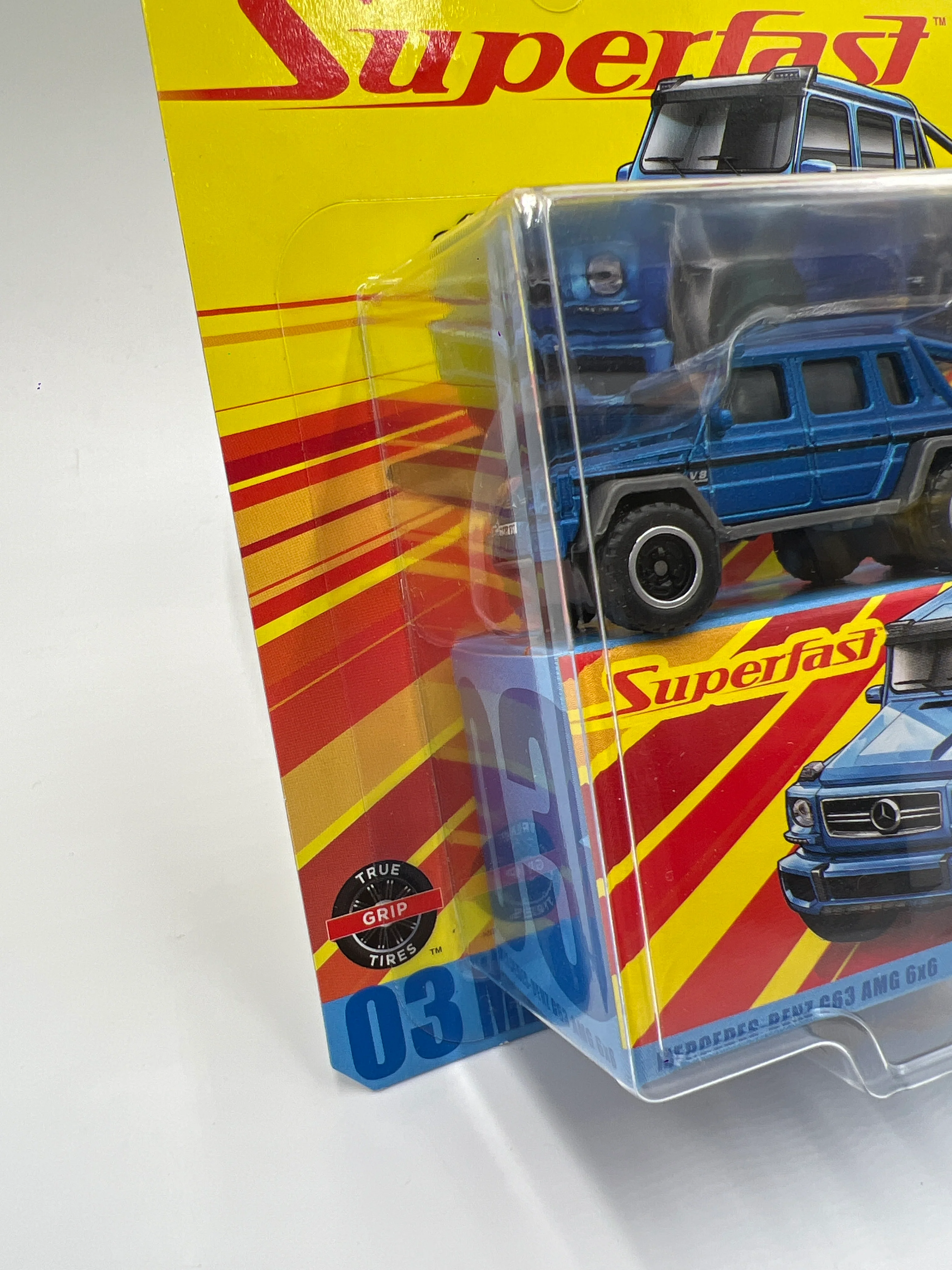 Matchbox Superfast #3 Mercedes-Benz G63 AMG 6x6 Blue 173E - Image 5