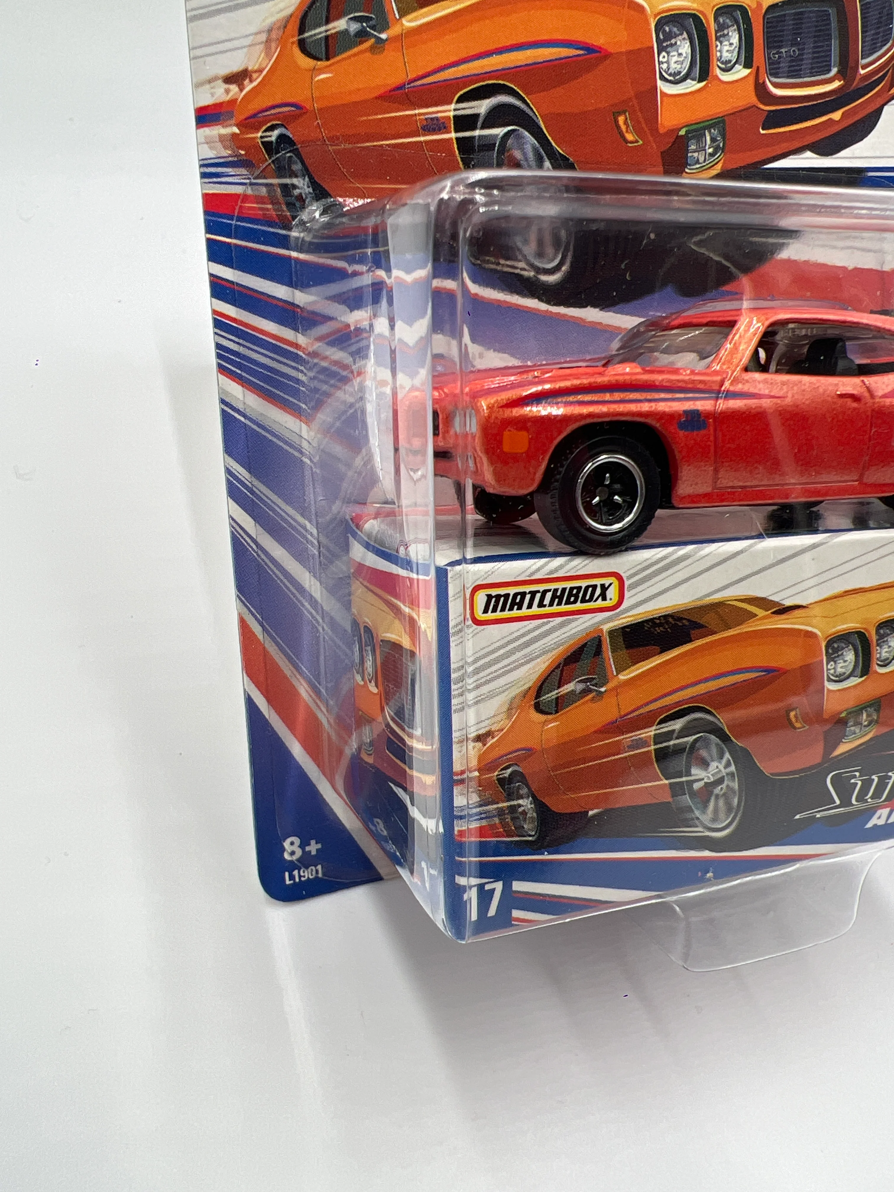 Matchbox Superfast America #17 1970 Pontiac GTO Orange 174F - Image 4