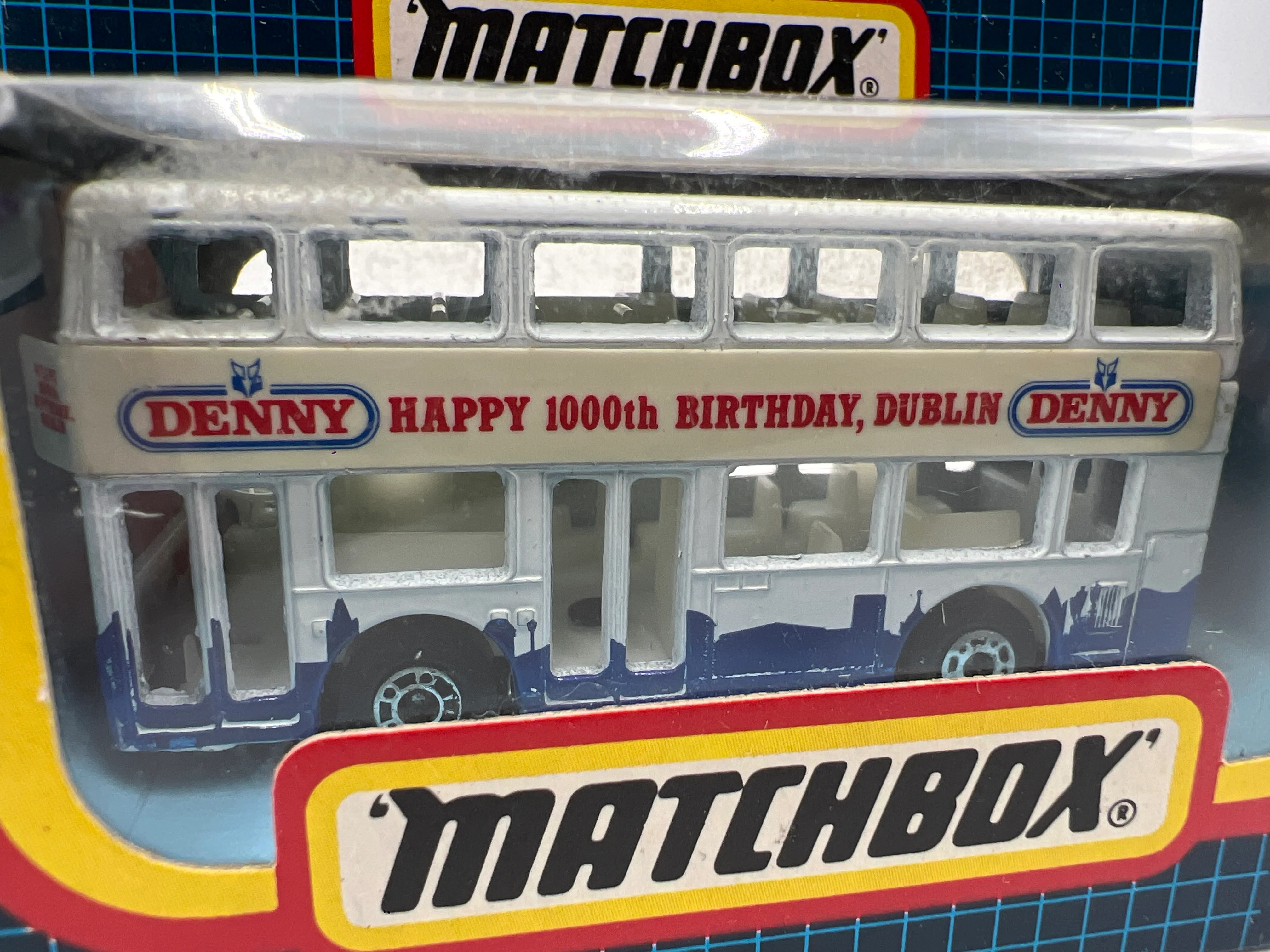 Matchbox Unpunched #17 Denny 1000th Birthday Dublin London Bus White - Image 3