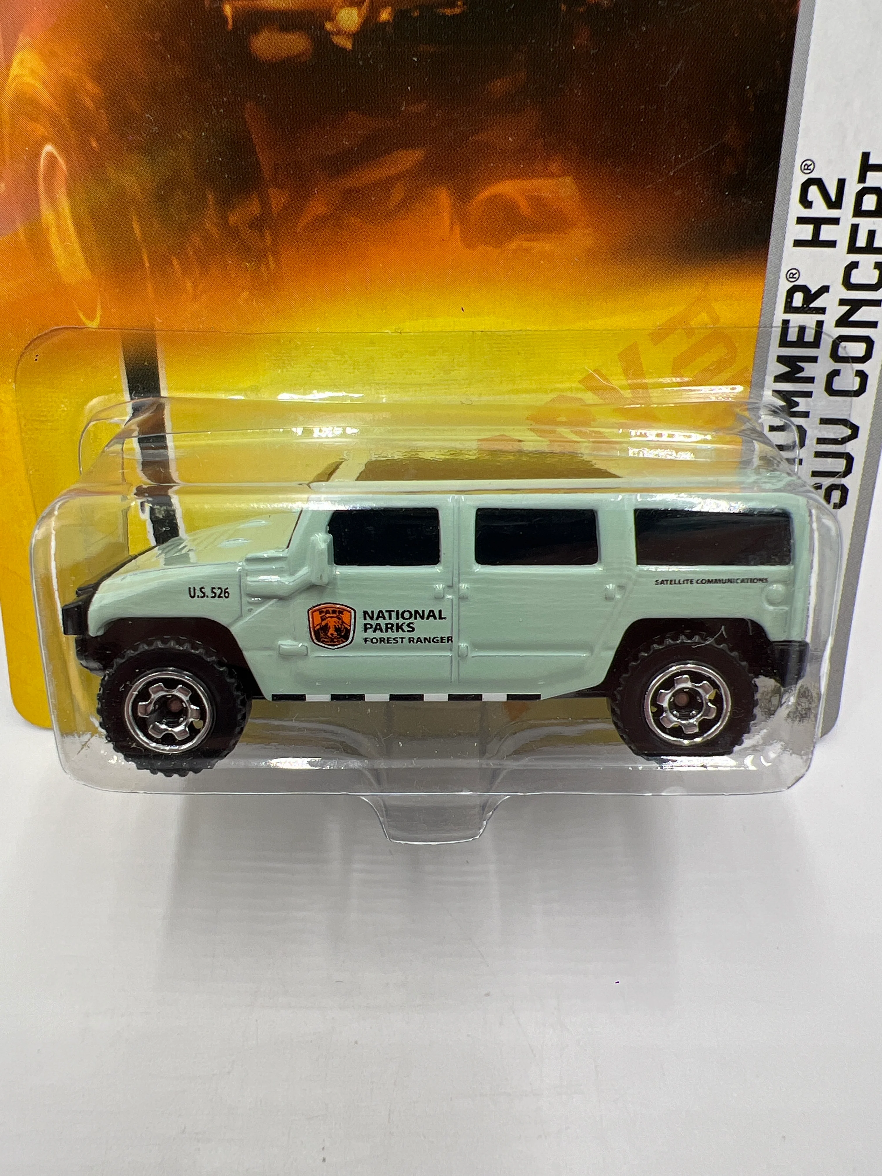 Matchbox All Terrain #100 National Parks Hummer H2 SUV Concept W/Protector - Image 3