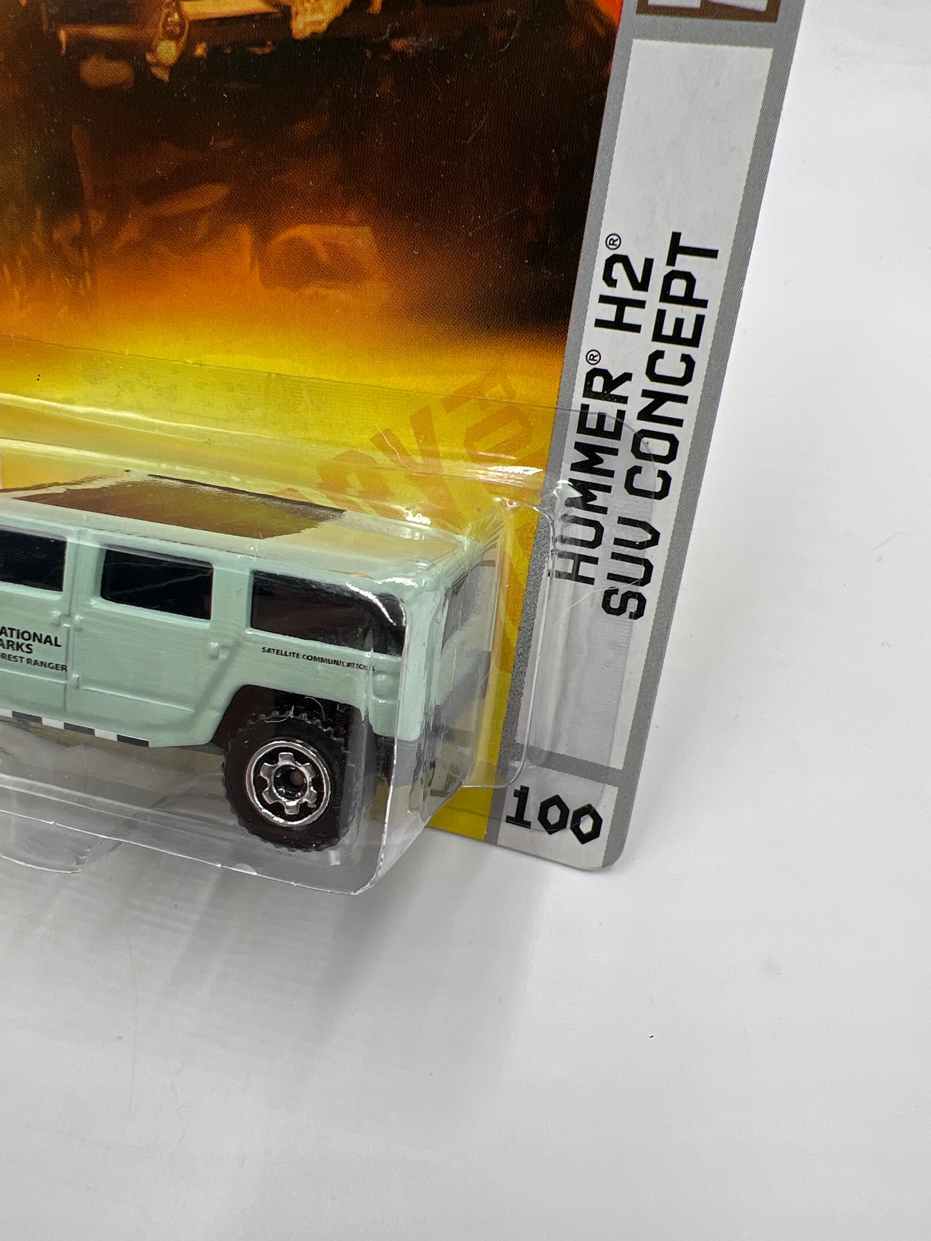 Matchbox All Terrain #100 National Parks Hummer H2 SUV Concept W/Protector - Image 4