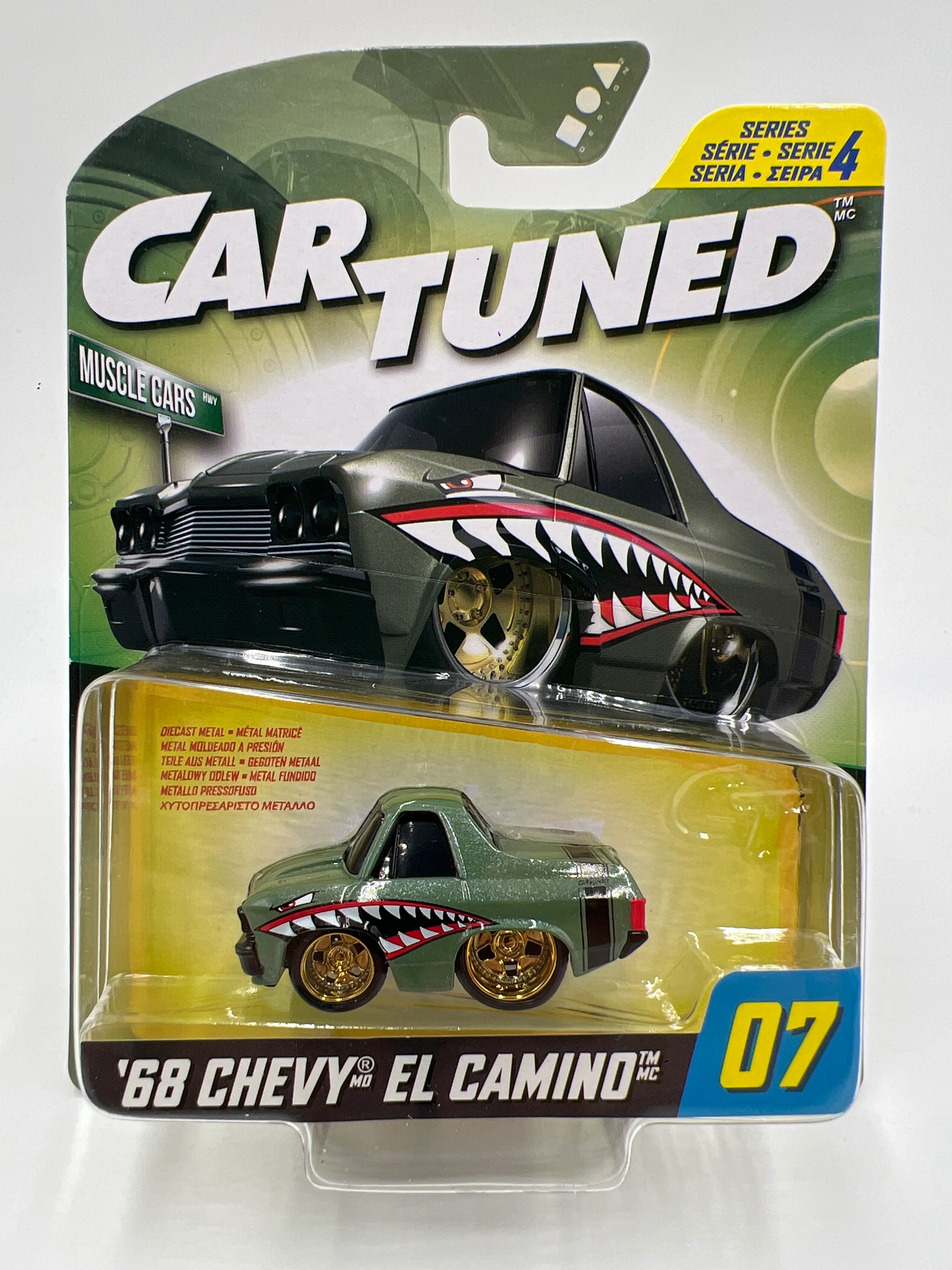 MGA Car Tuned Hobby Exclusive Series 4 #7 68 Chevy El Camino Green 178G