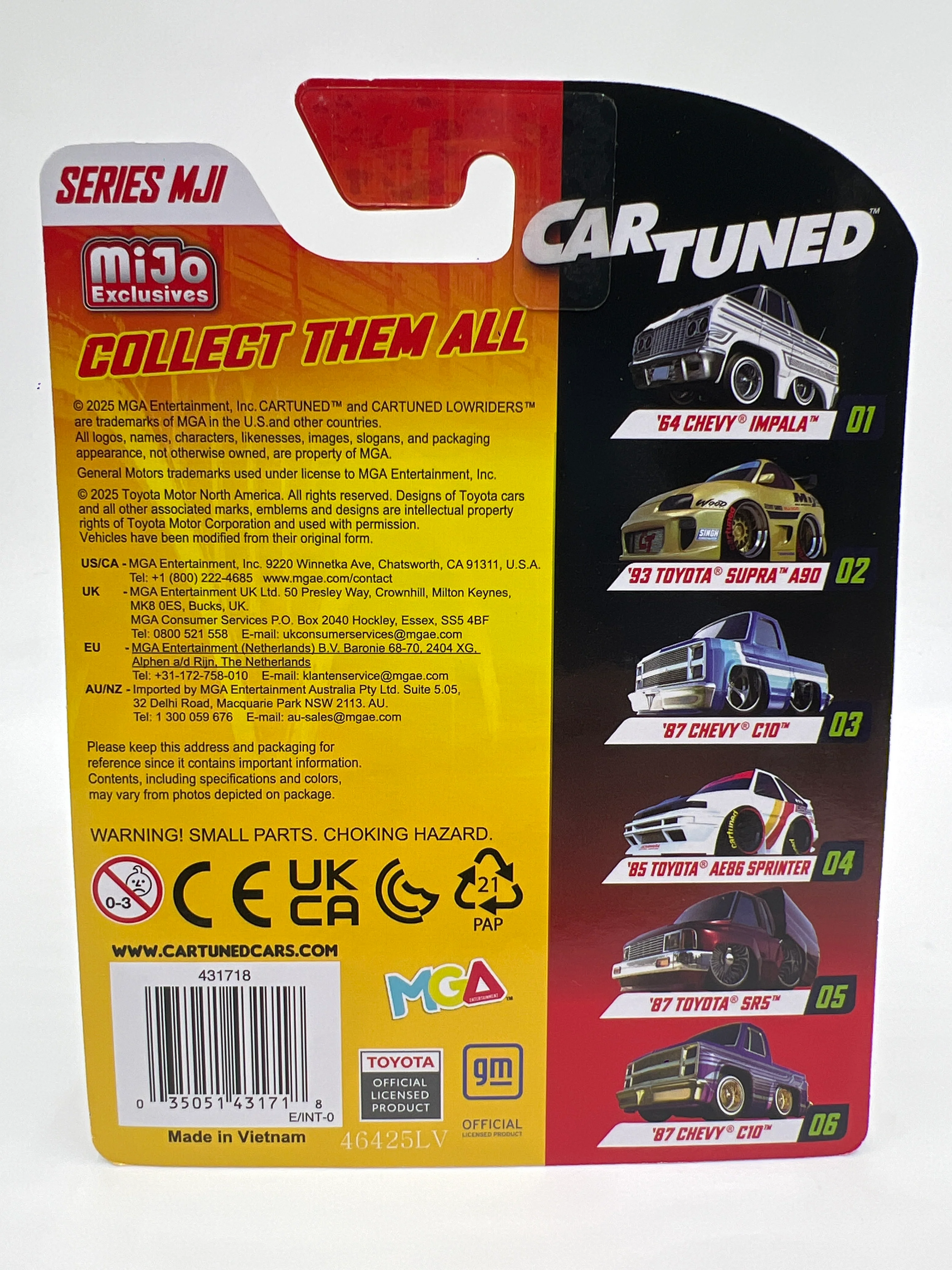 MGA Car Tuned MiJo Exclusives Series MJ1 #4 85 Toyota AE86 Sprinter White 178E - Image 3