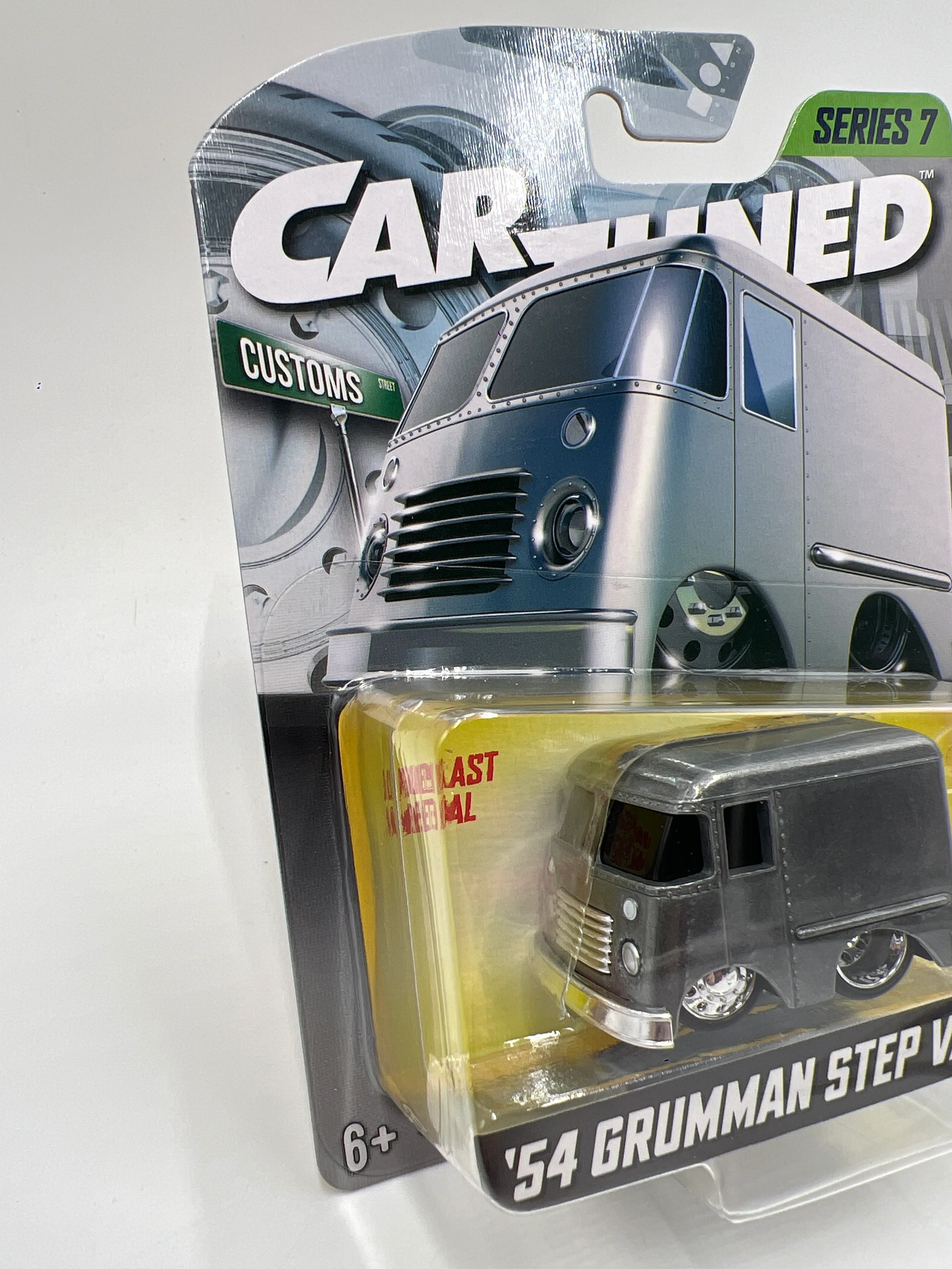 MGA Car Tuned Series 7 #8 54 Grumman Step Van Raw Metal 181H - Image 4
