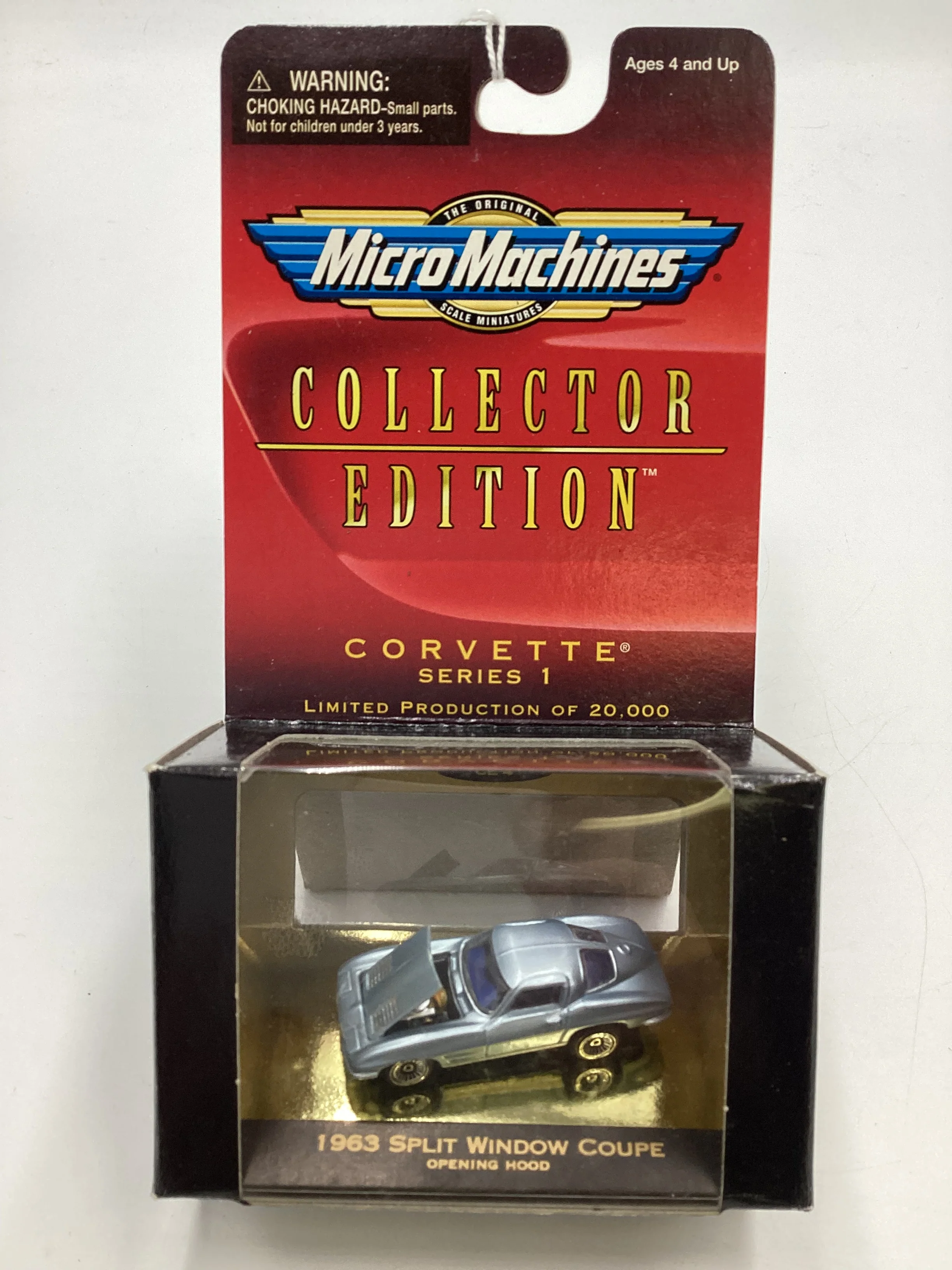 Micro Machines Collectors Edition Corvette Series 1 1963 Split Window Coupe Light Blue 1/20000 SR CE4 - Image 2